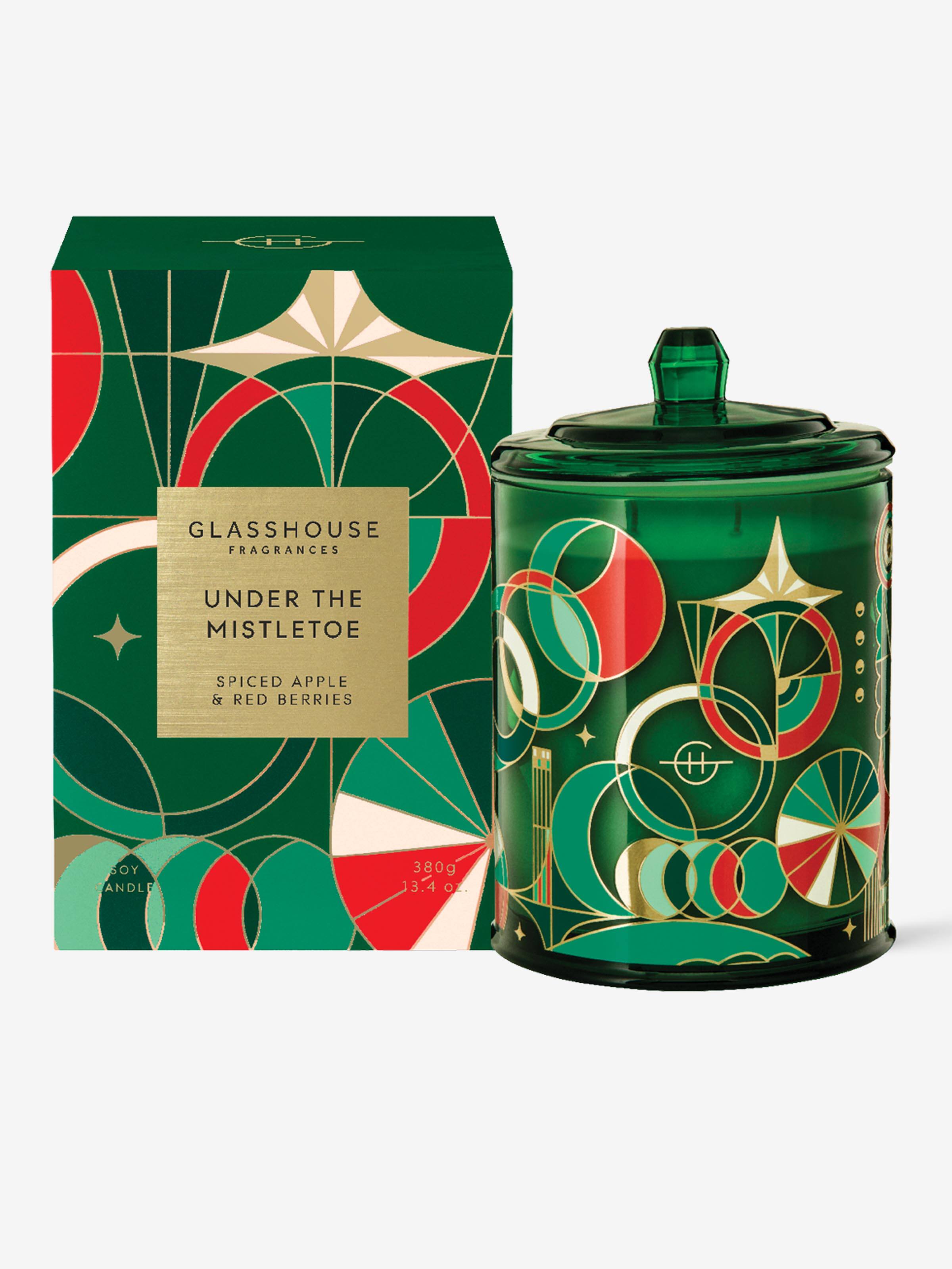 Glasshouse Fragrances Limited Edition Under The Mistletoe 380G Candle
