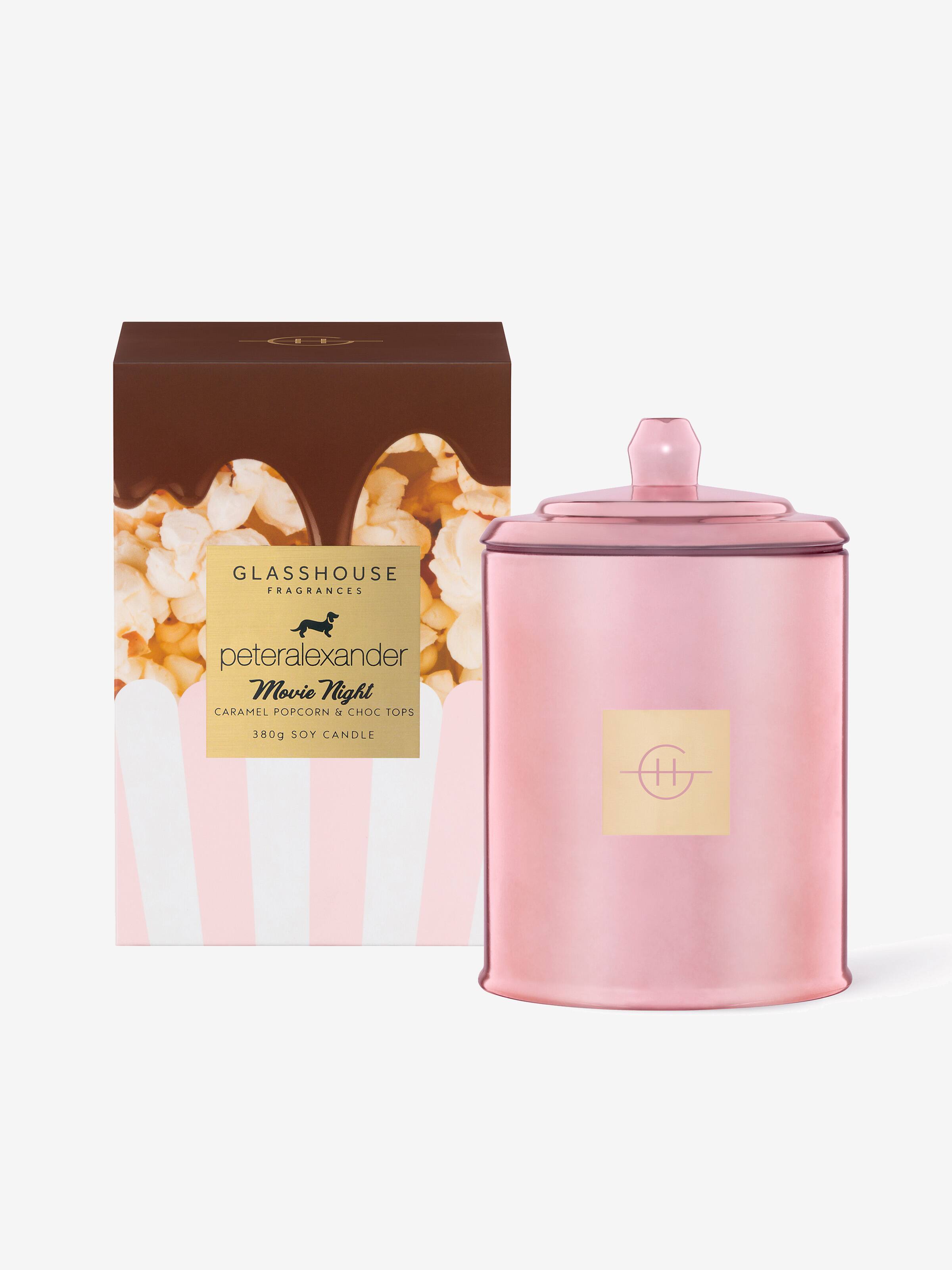 Glasshouse Fragrances Limited Edition Movie Night Candle 380G