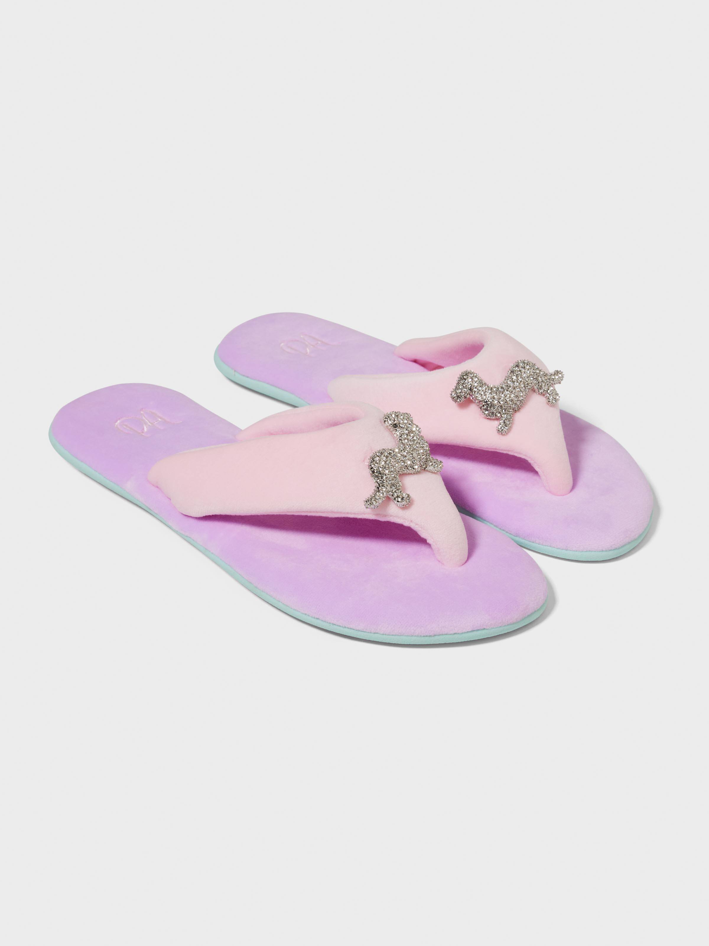 Velour Penny Slipper
