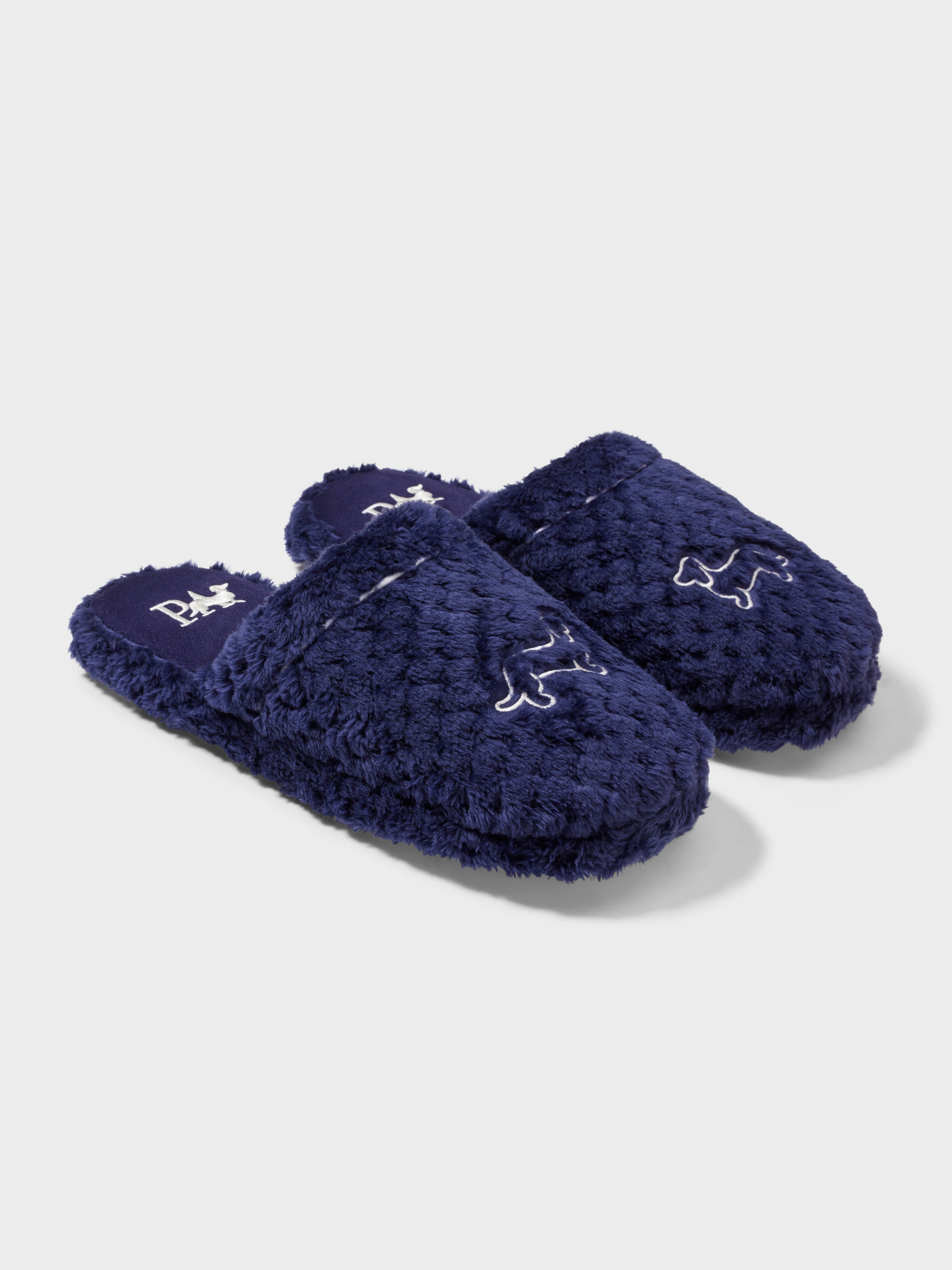 Navy Penny Jacquard Scuff