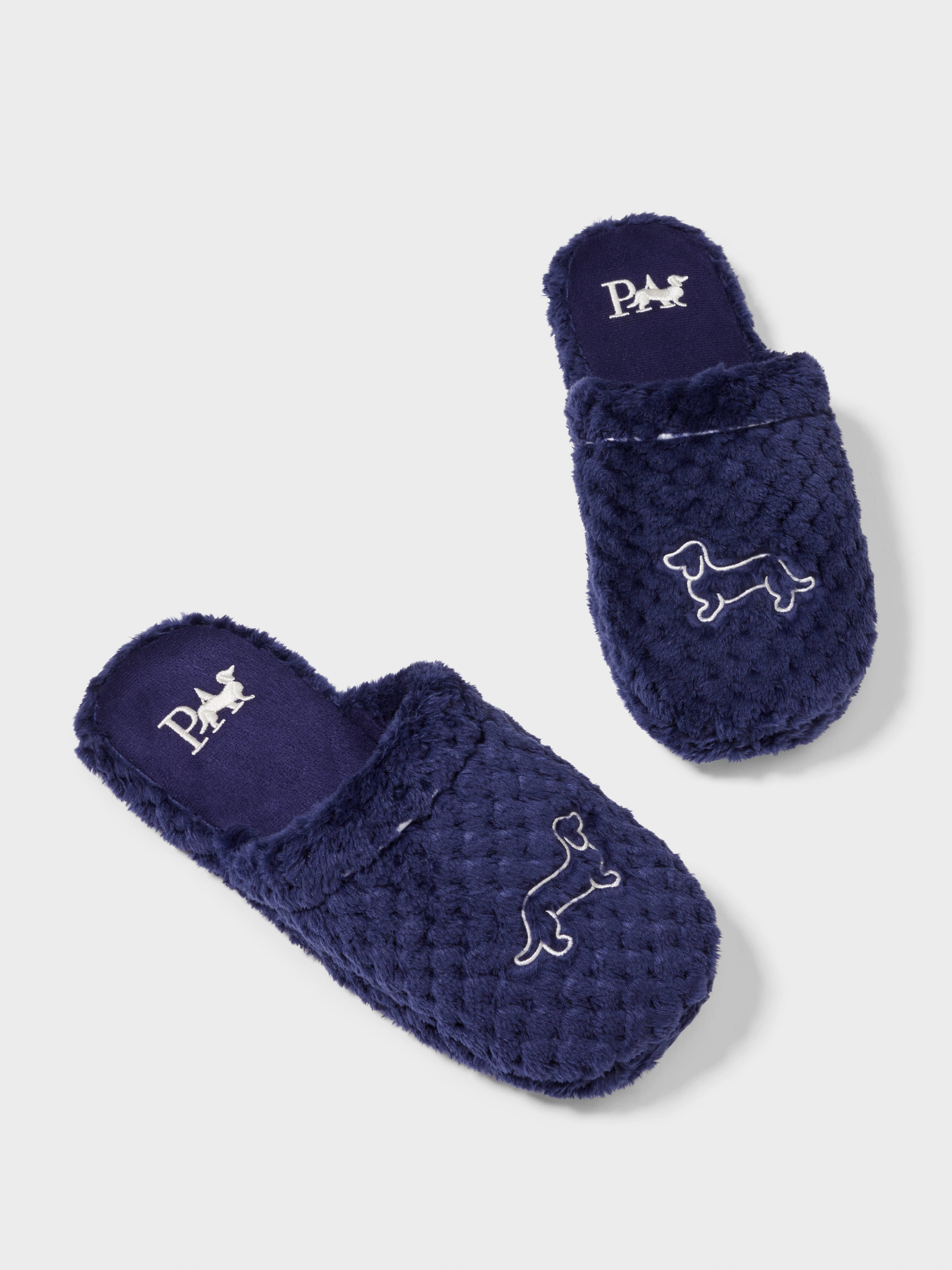 Navy Penny Jacquard Scuff