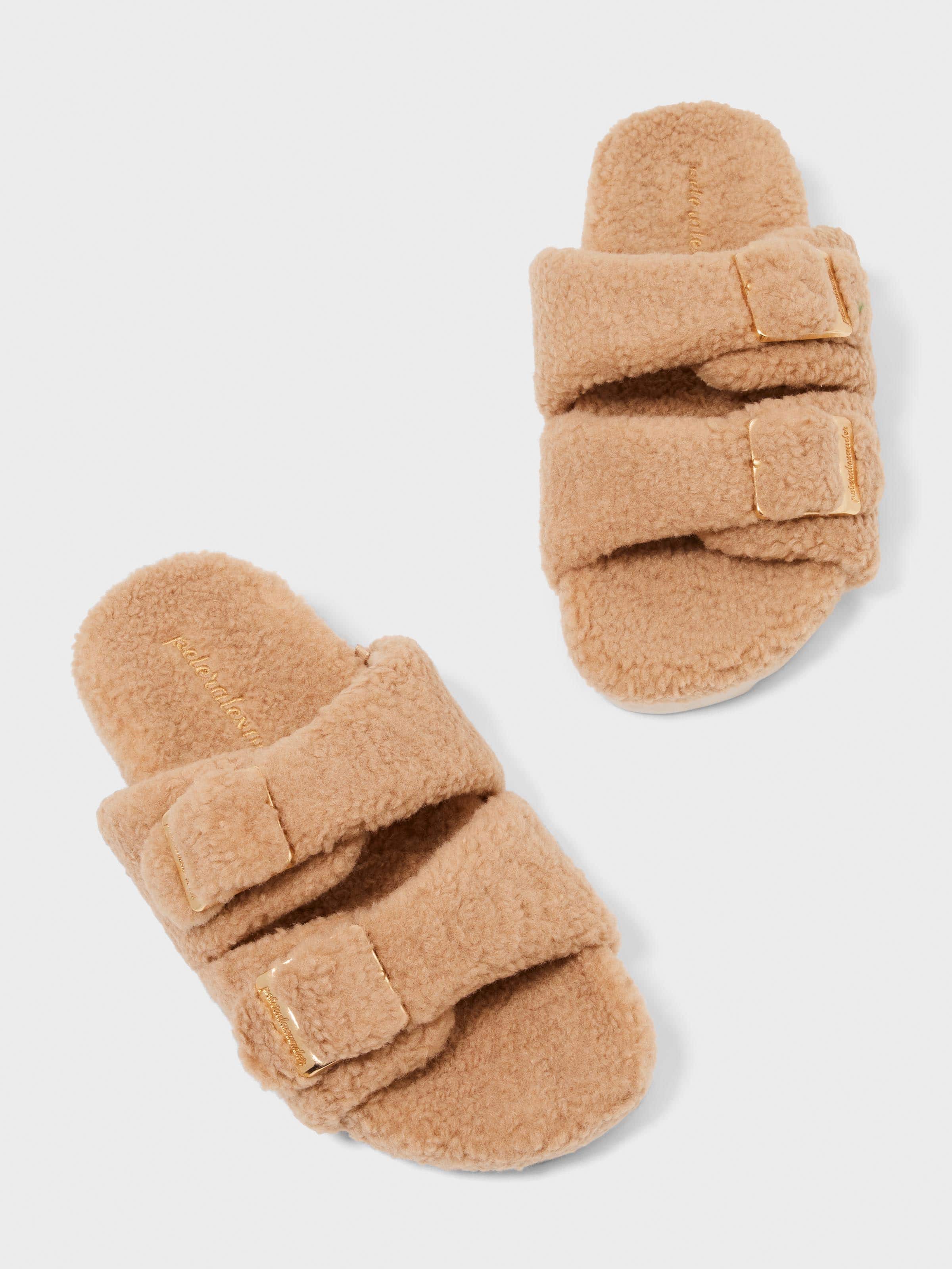 Caramel Twin Strap Slide