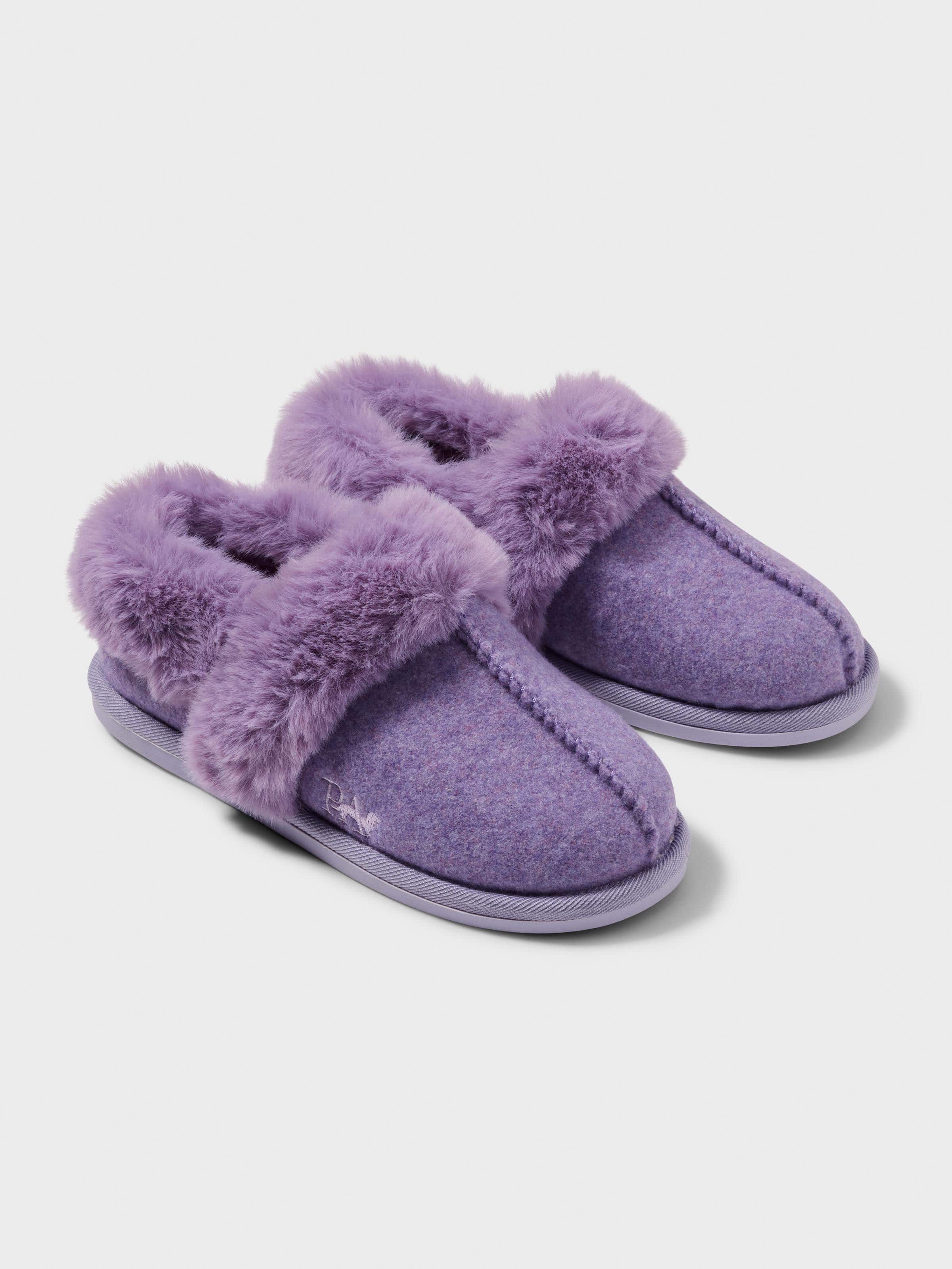 Lilac Cosy Slipper Boot