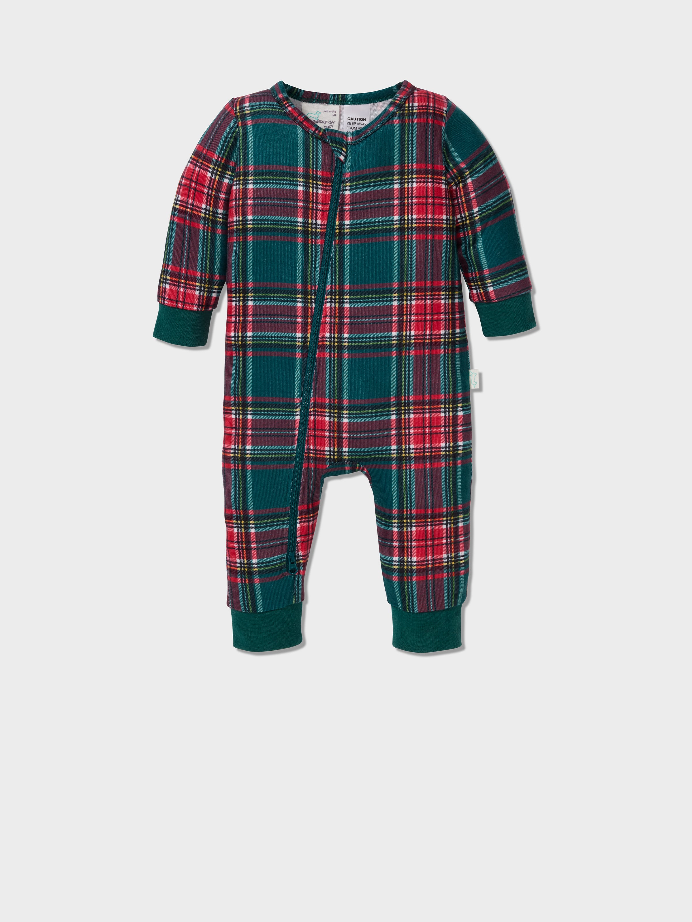 Image for Babies Tartan Sleepsuit from Peter Alexander