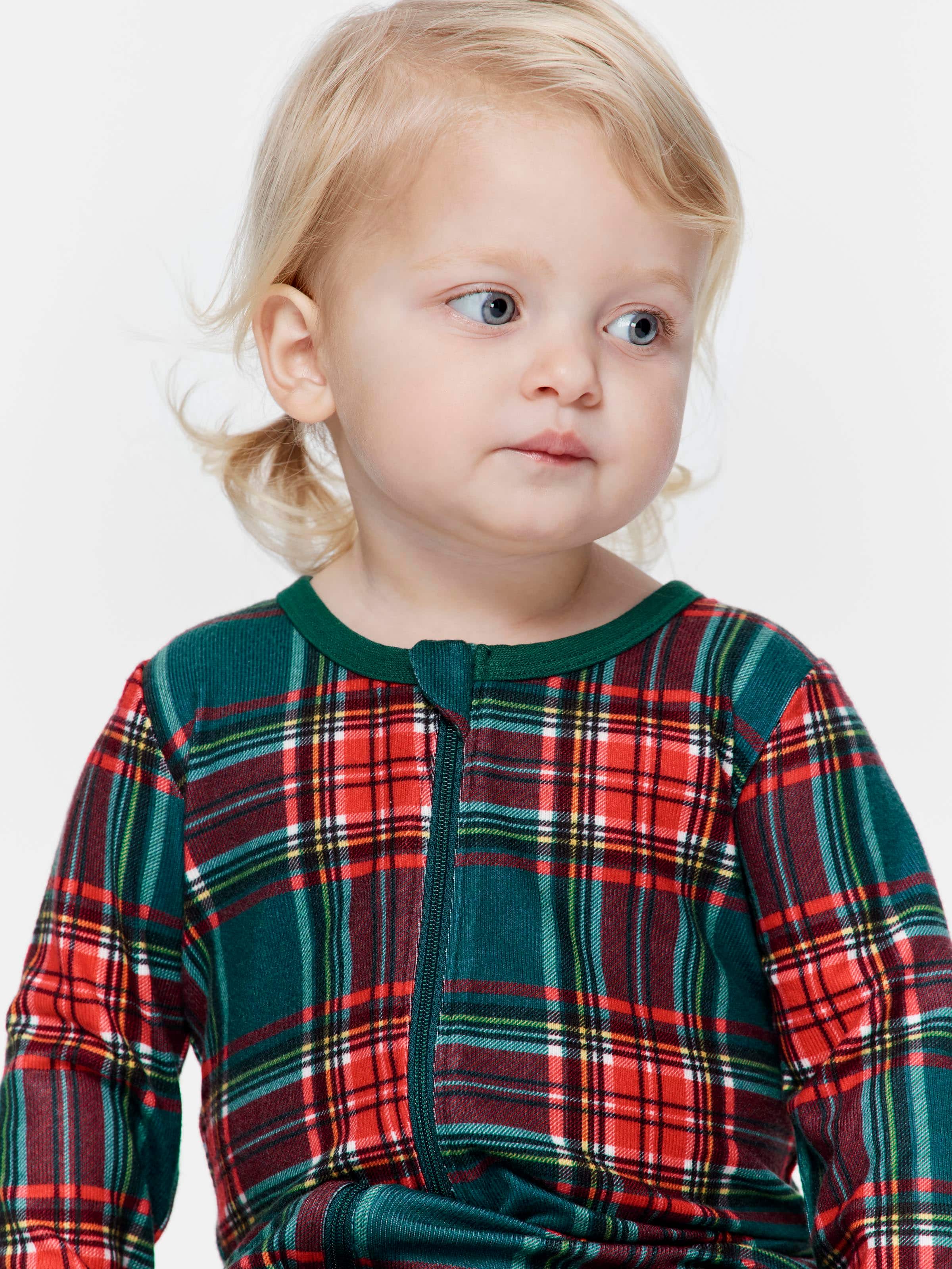 Image for Babies Tartan Sleepsuit from Peter Alexander