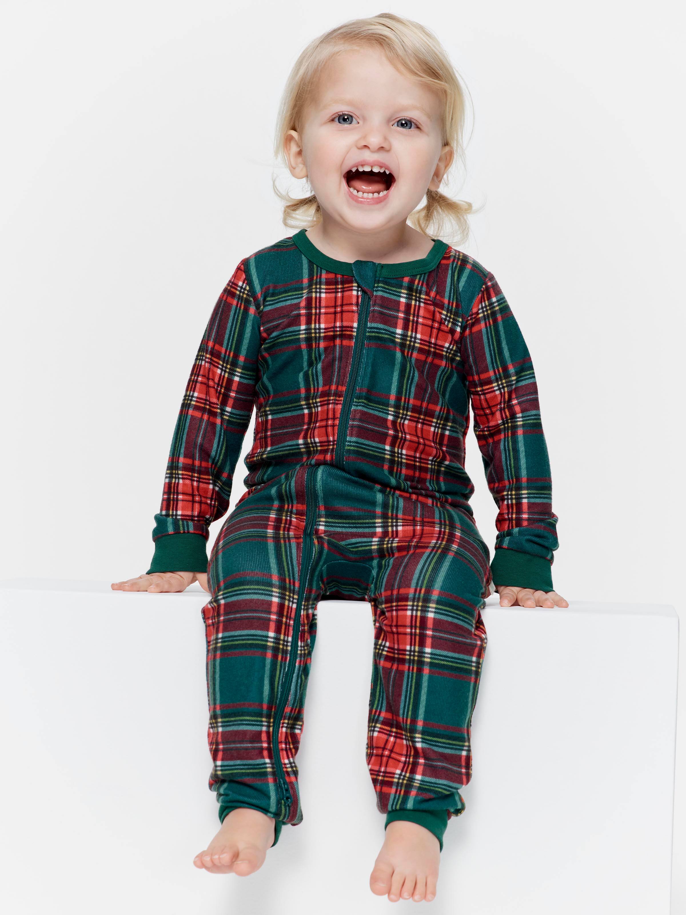 Image for Babies Tartan Sleepsuit from Peter Alexander
