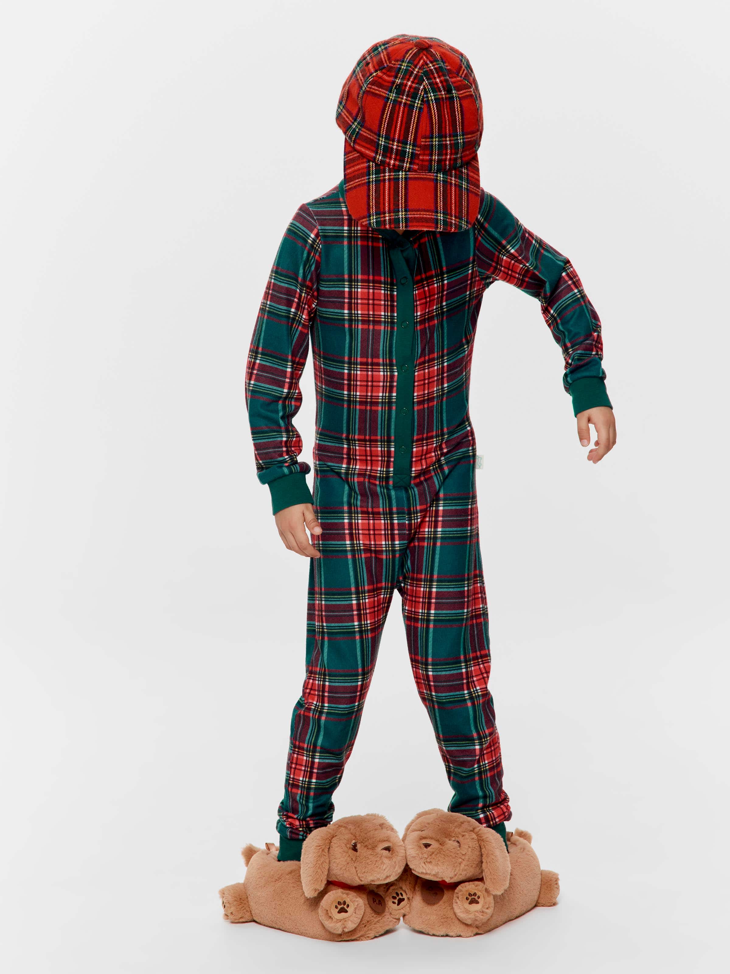 Image for Jnr Kids Tartan Sleepsuit from Peter Alexander