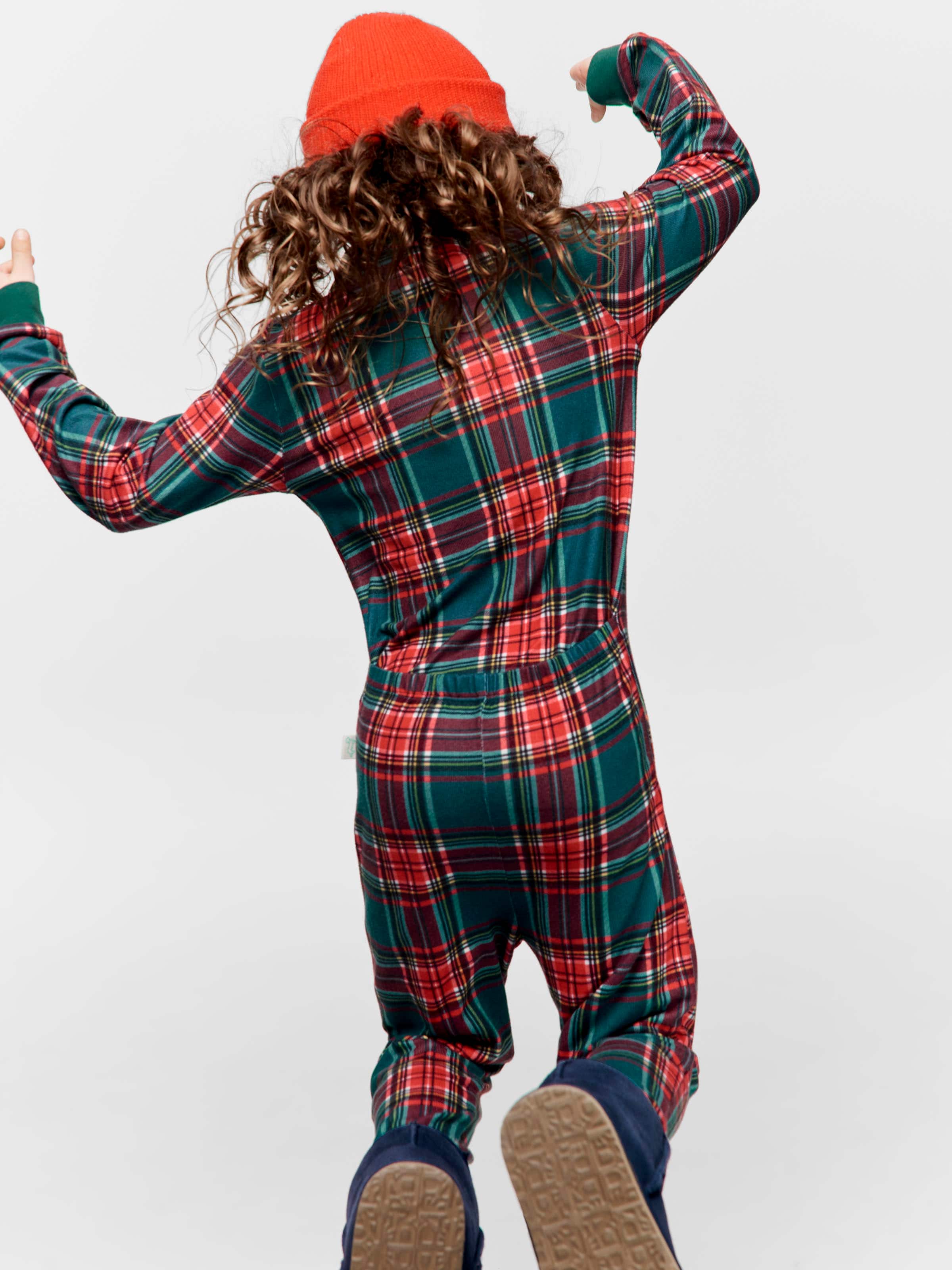 Image for Jnr Kids Tartan Sleepsuit from Peter Alexander