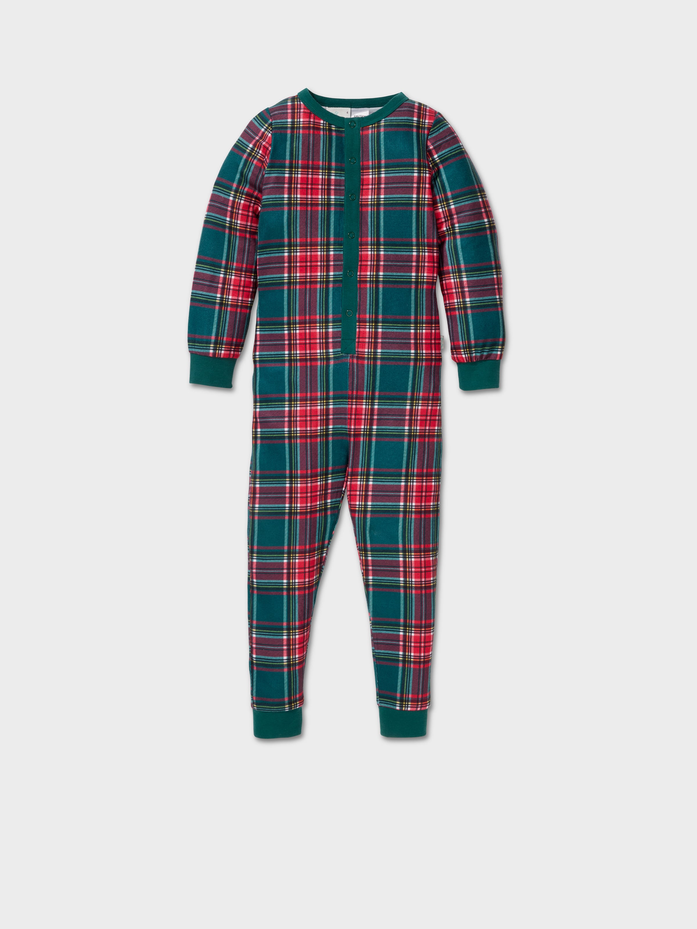 Image for Jnr Kids Tartan Sleepsuit from Peter Alexander
