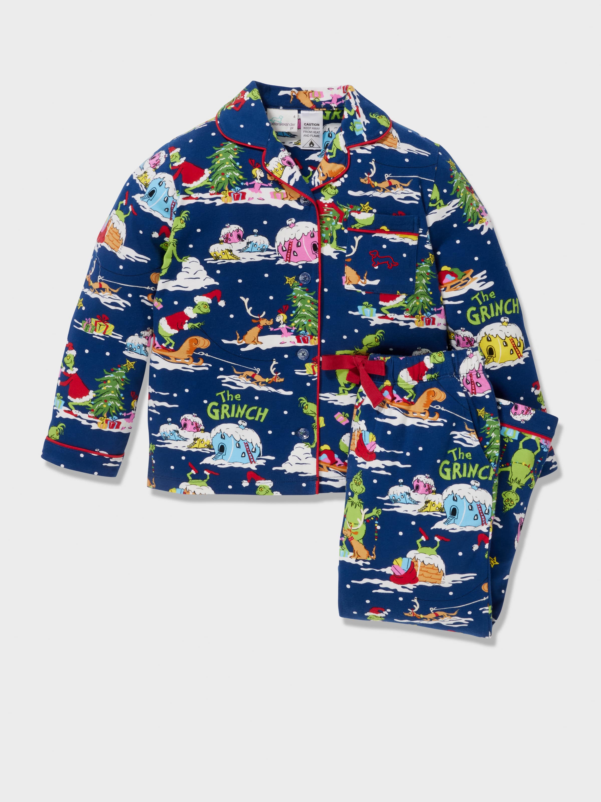 Image for Jnr Kids The Grinch Pj Set from Peter Alexander