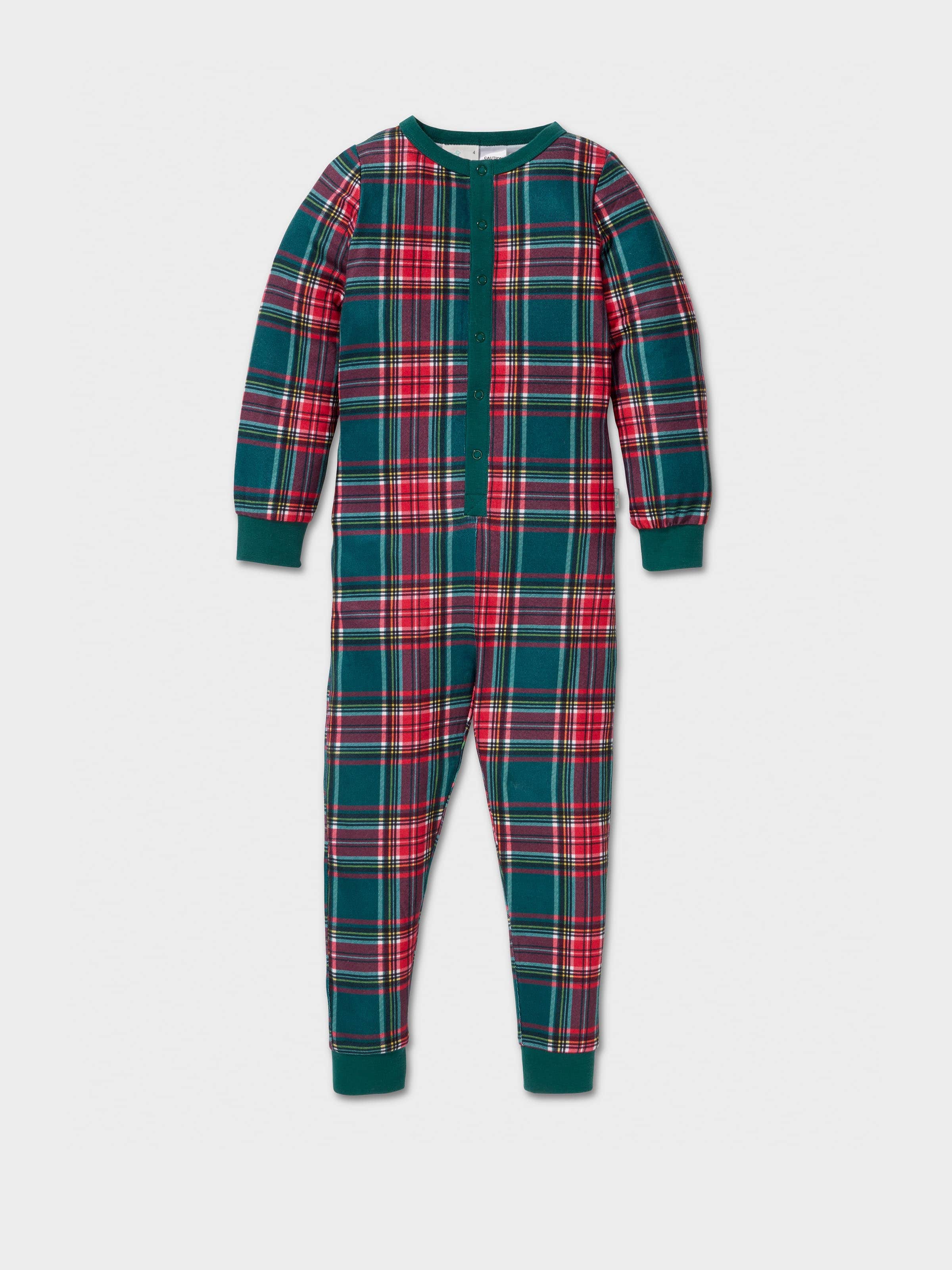 Kids Tartan Sleepsuit