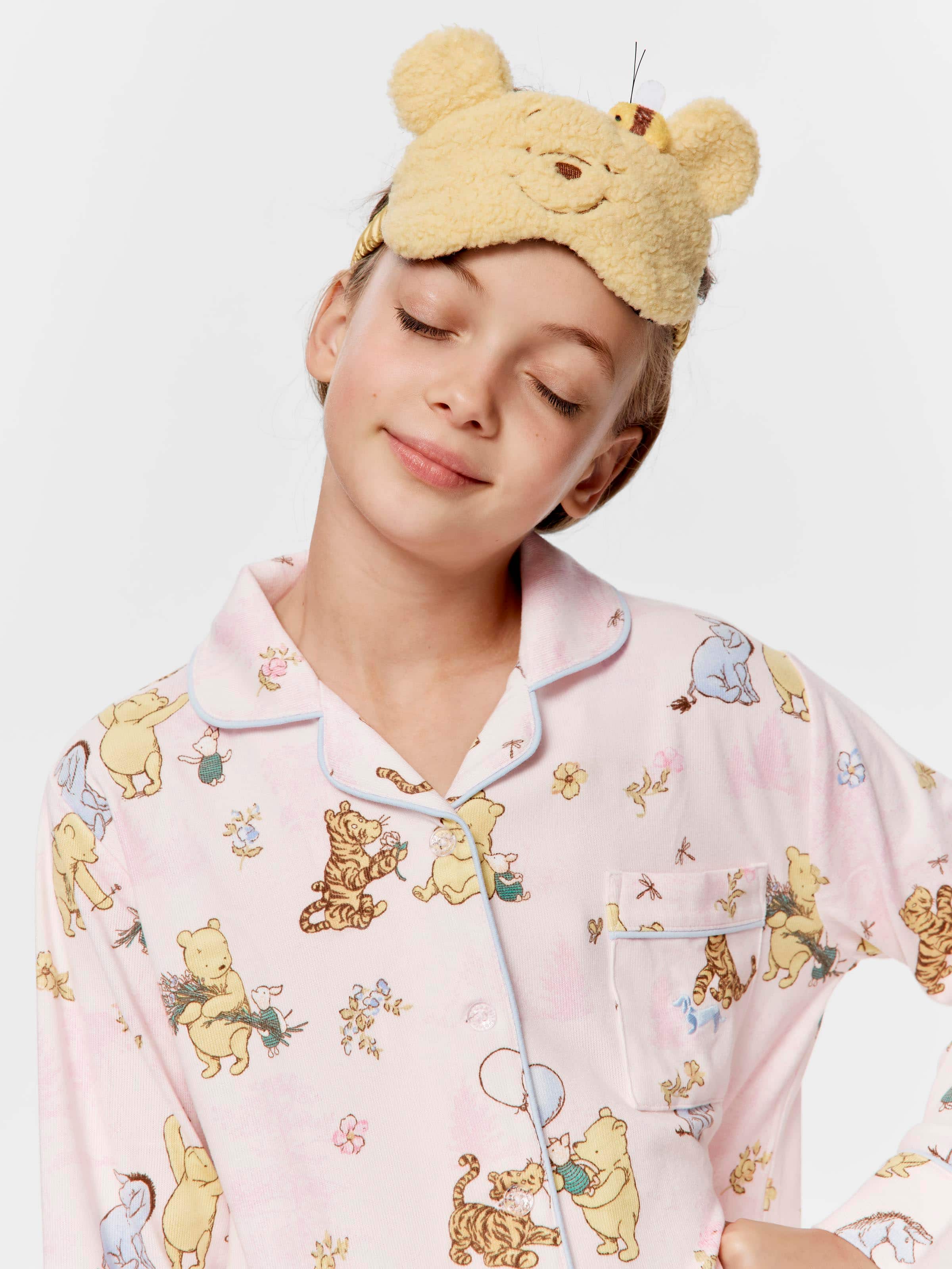 Girls Winnie The Pooh Long Pj Set