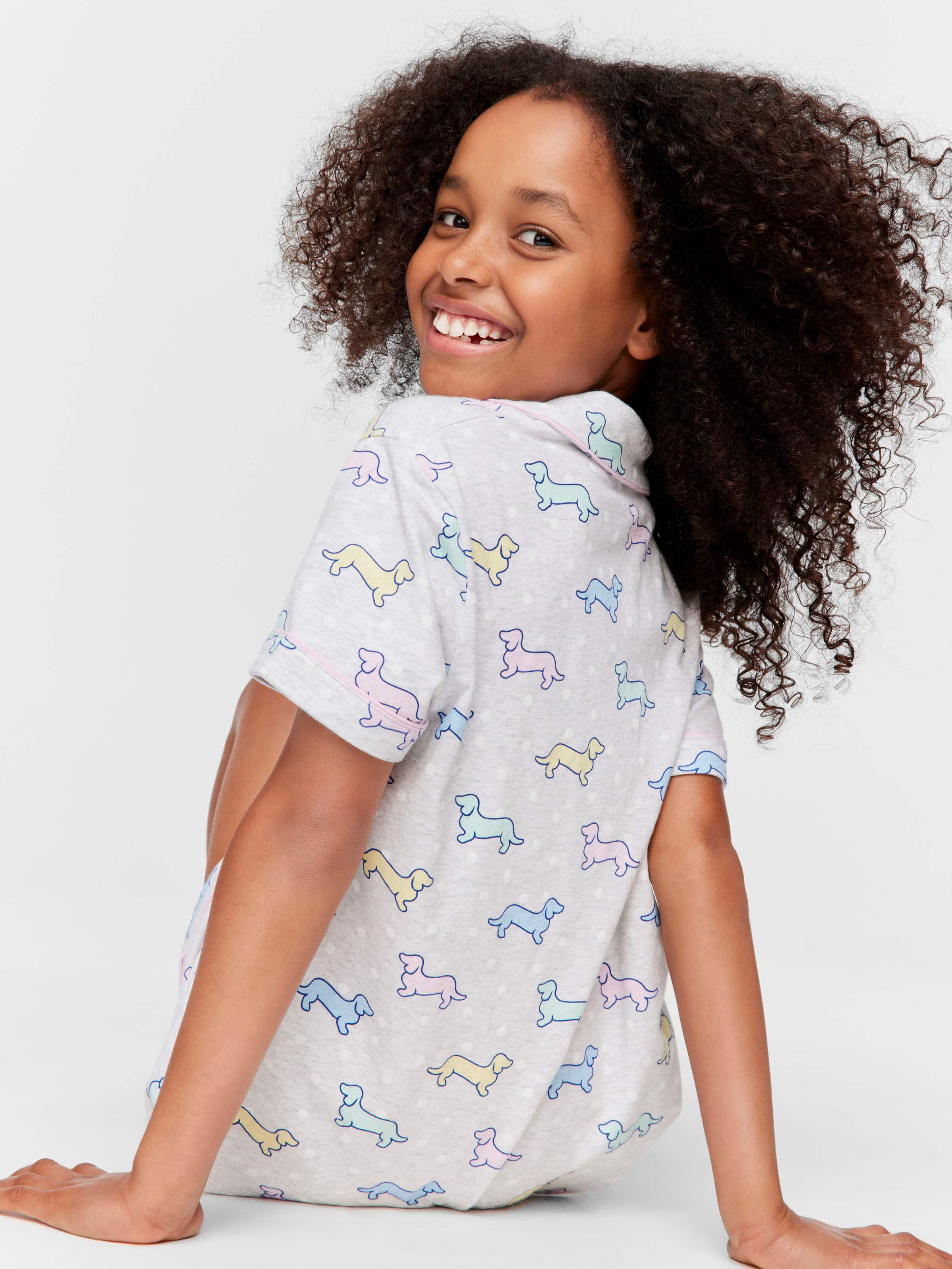 Girls Penny Print Classic Pj Set