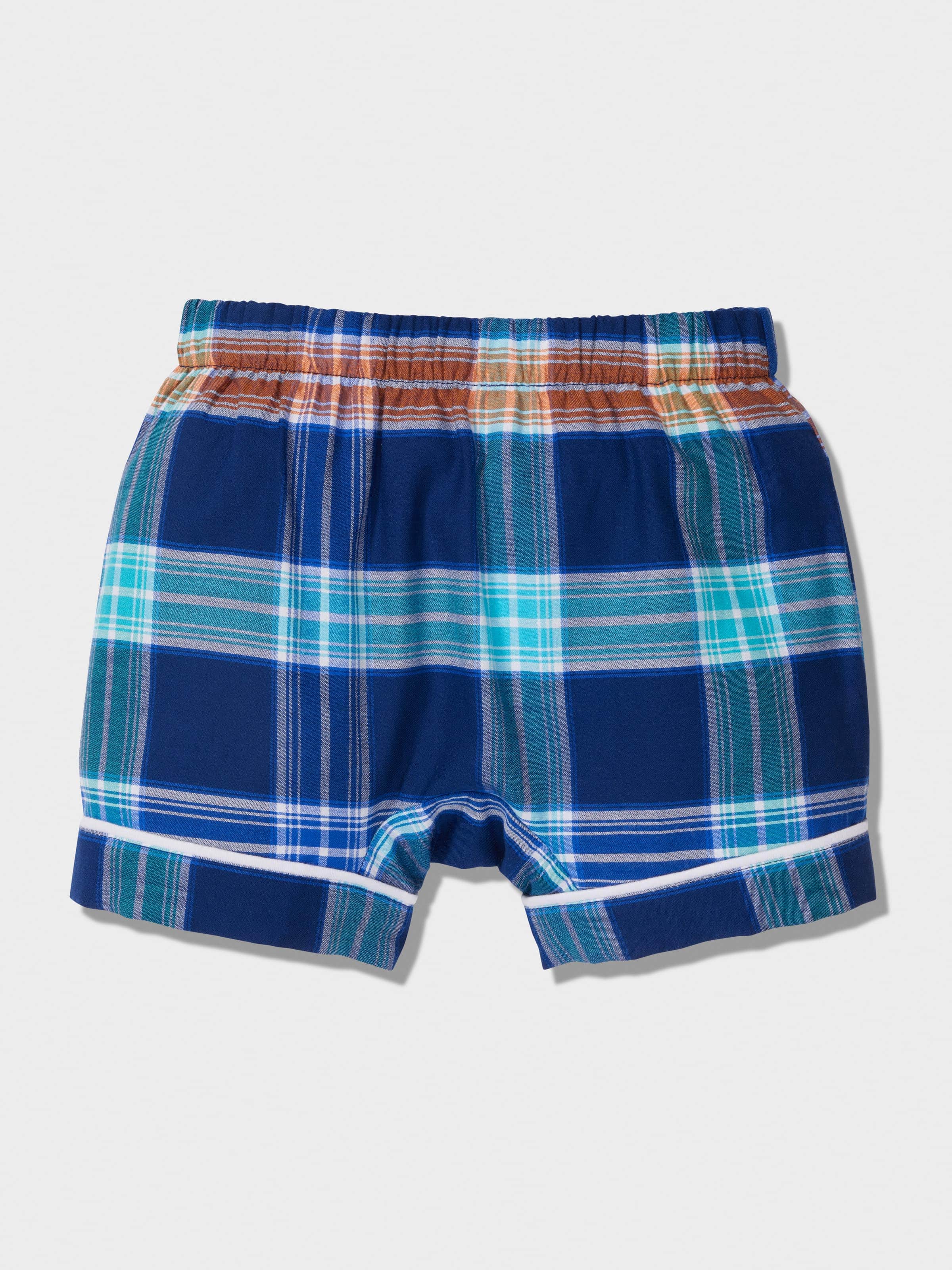 Image for Baby Bright Blue Check Pj Set from Peter Alexander