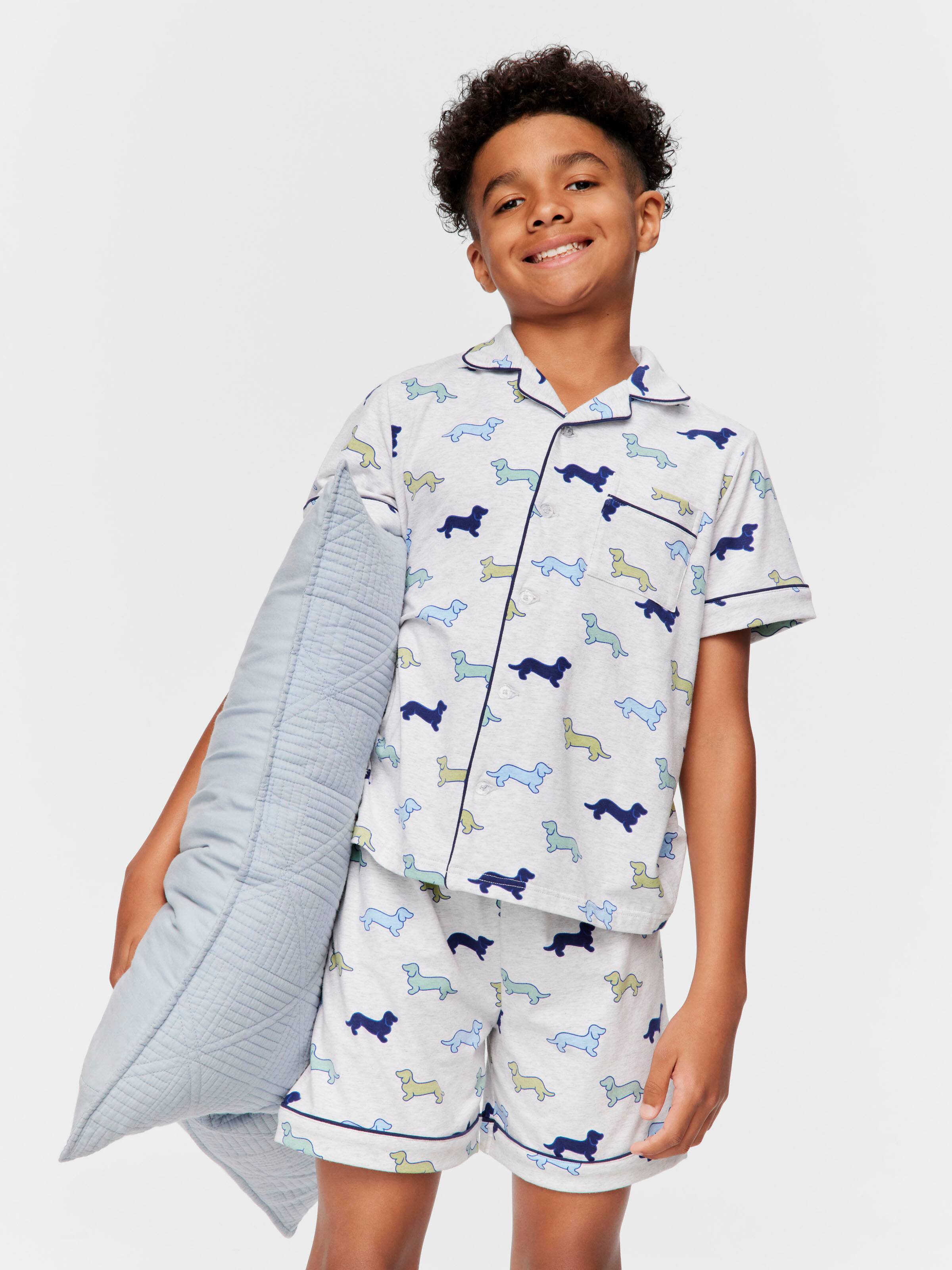 Boys Penny Print Classic Pj Set