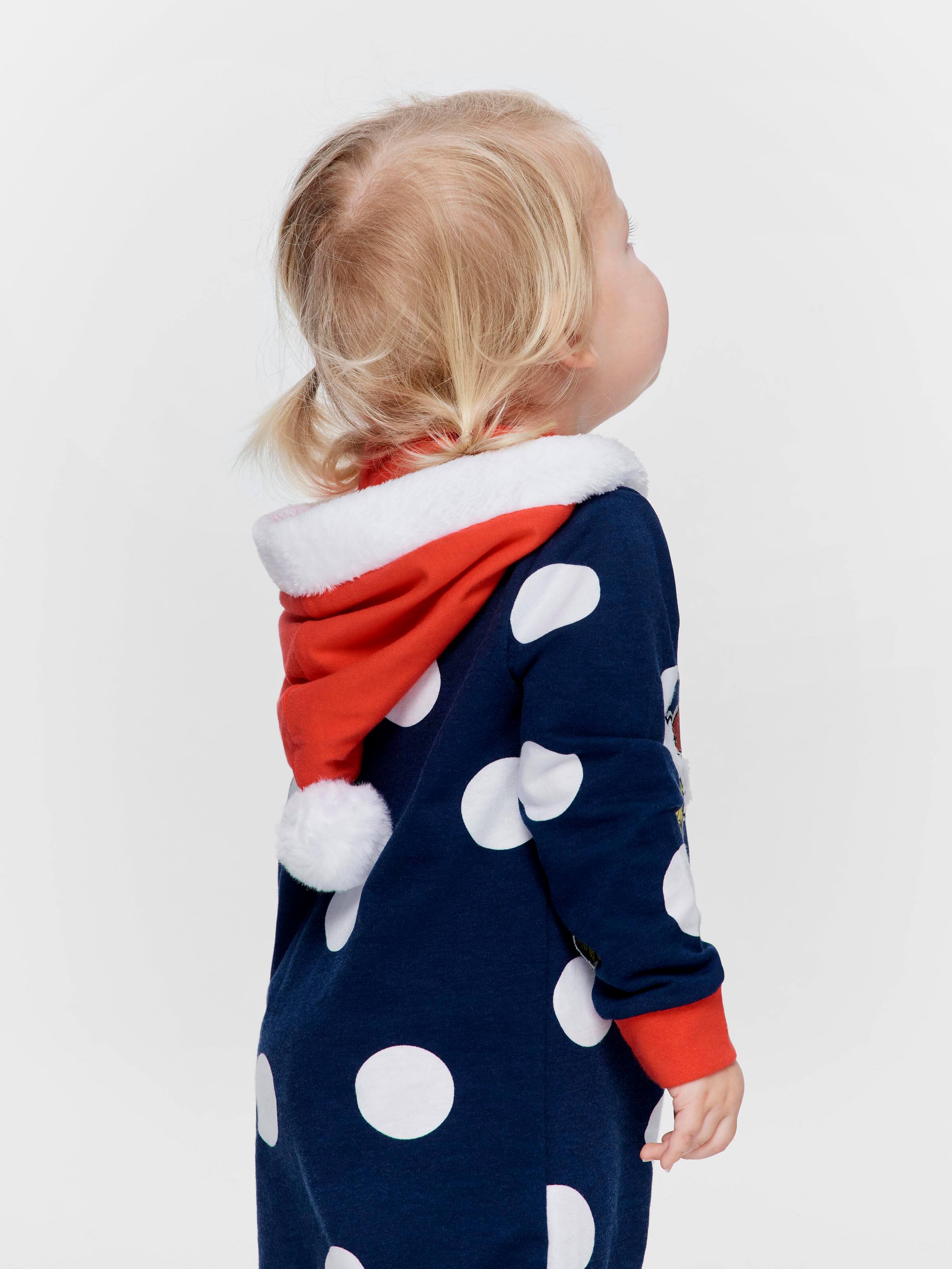 Baby The Grinch Hooded Sleepsuit