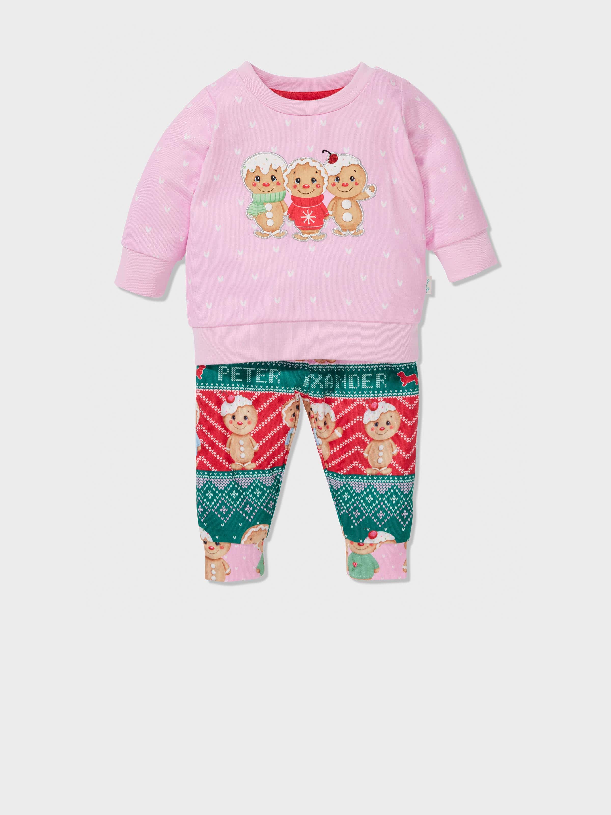 Baby Pink Gingerbread Pj Set