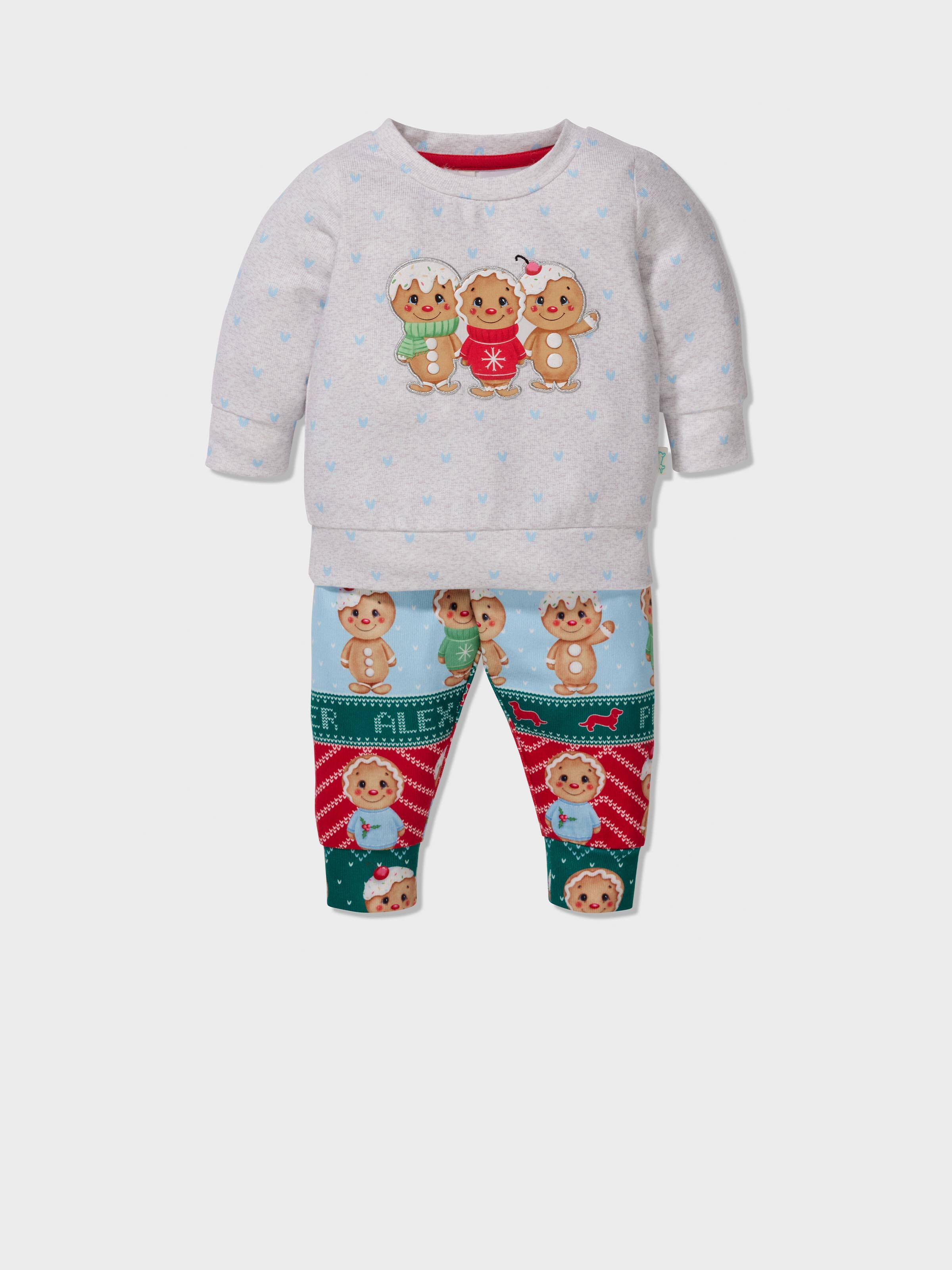 Image for Baby Blue Gingerbread Pj Set from Peter Alexander