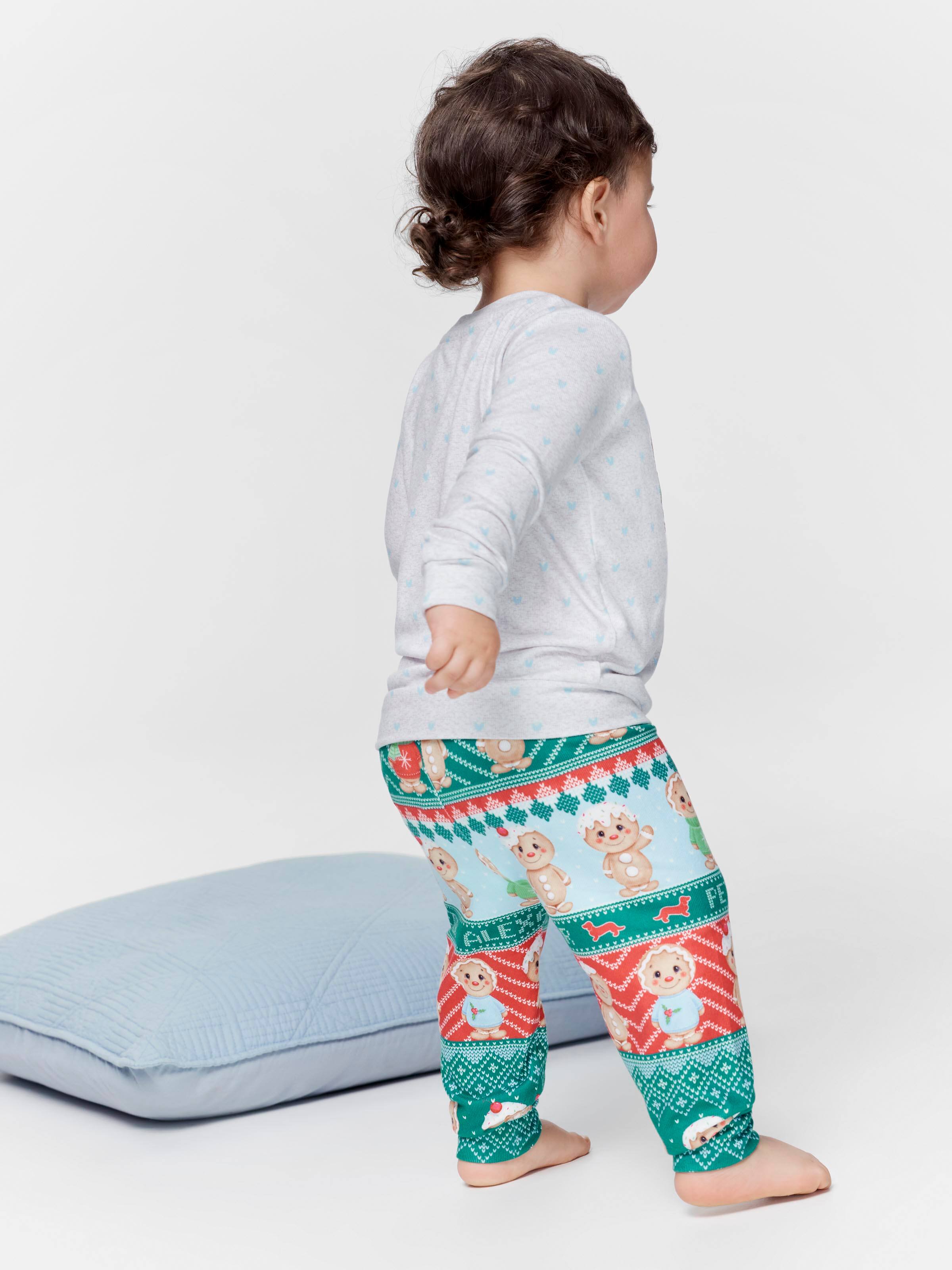 Baby Blue Gingerbread Pj Set