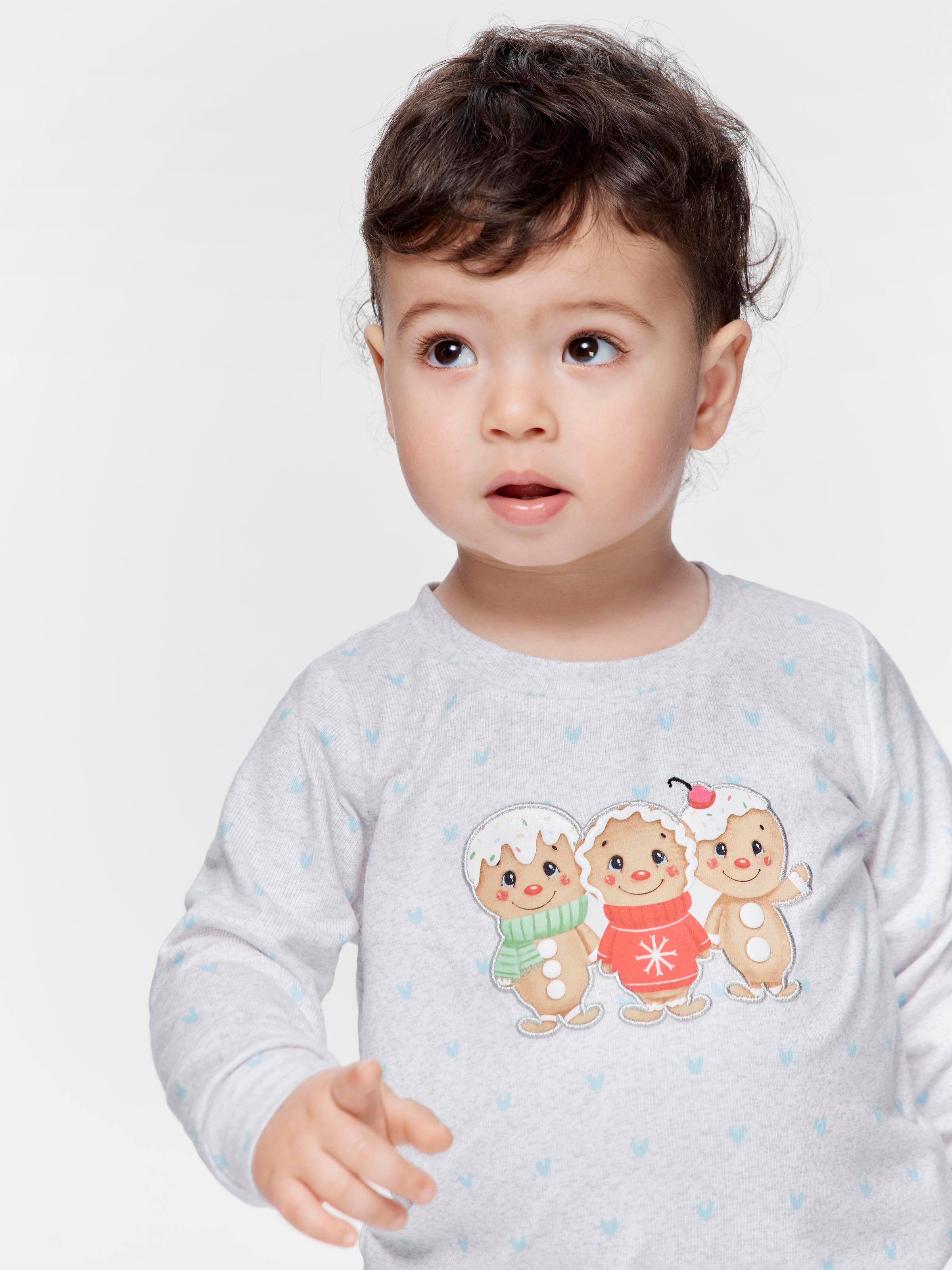 Baby Blue Gingerbread Pj Set