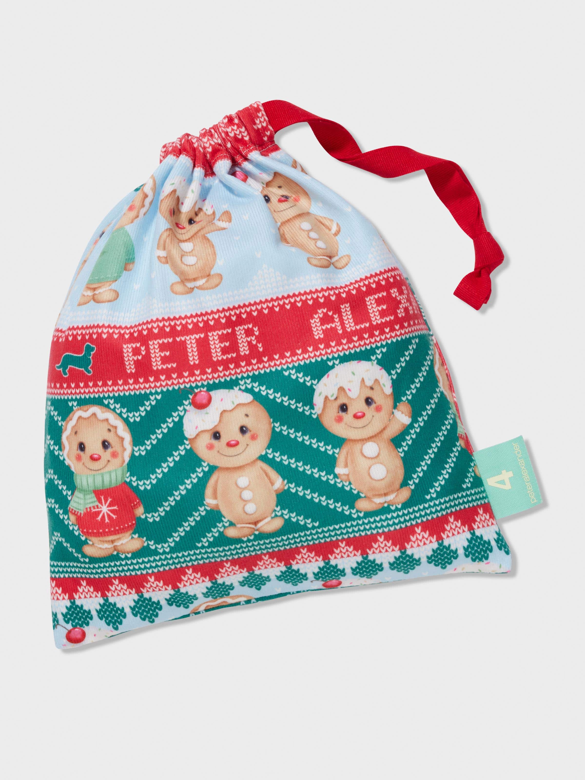 Image for Jnr Boys Blue Gingerbread Pj Set from Peter Alexander