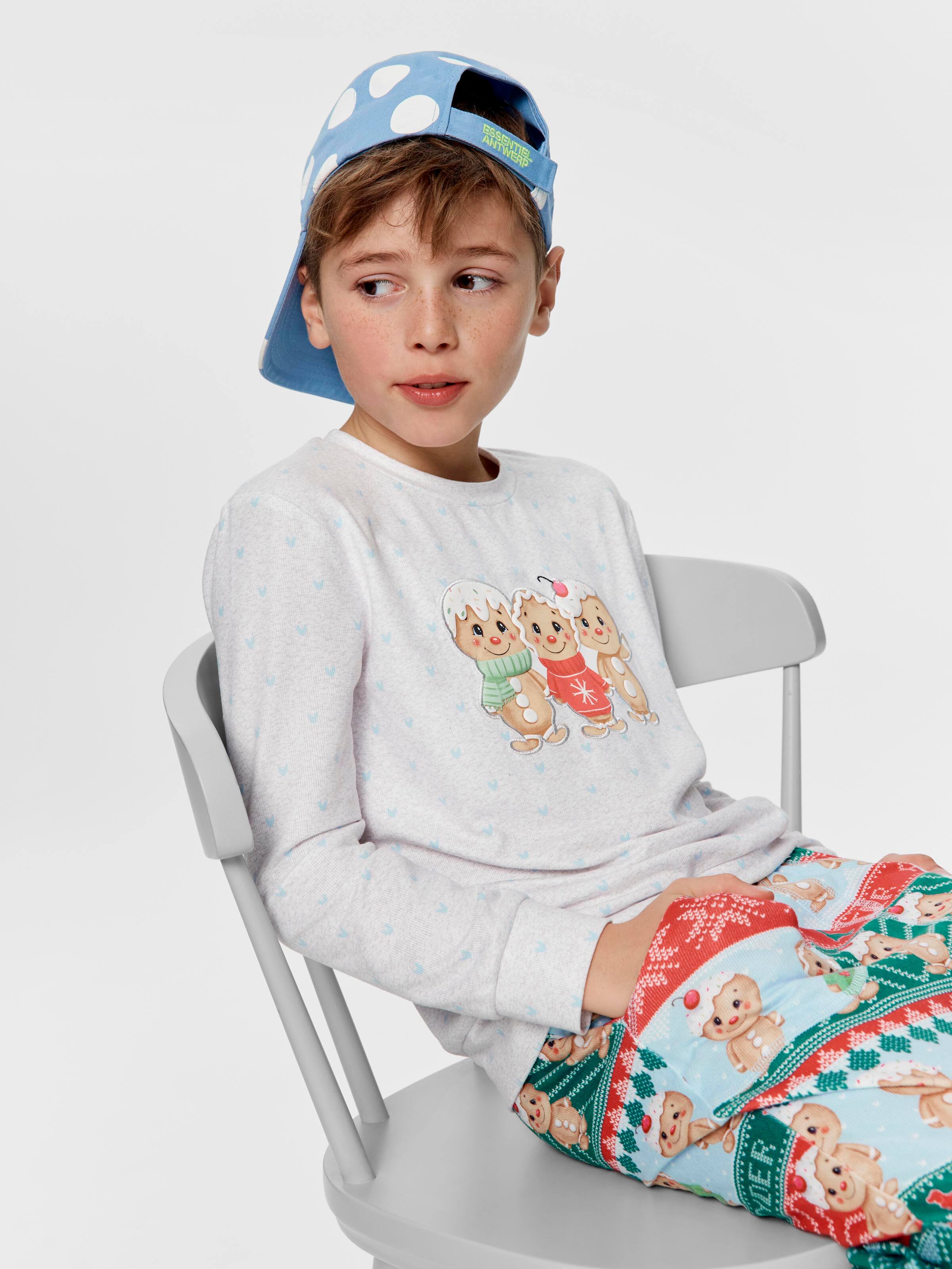 Image for Boys Blue Gingerbread Pj Set from Peter Alexander