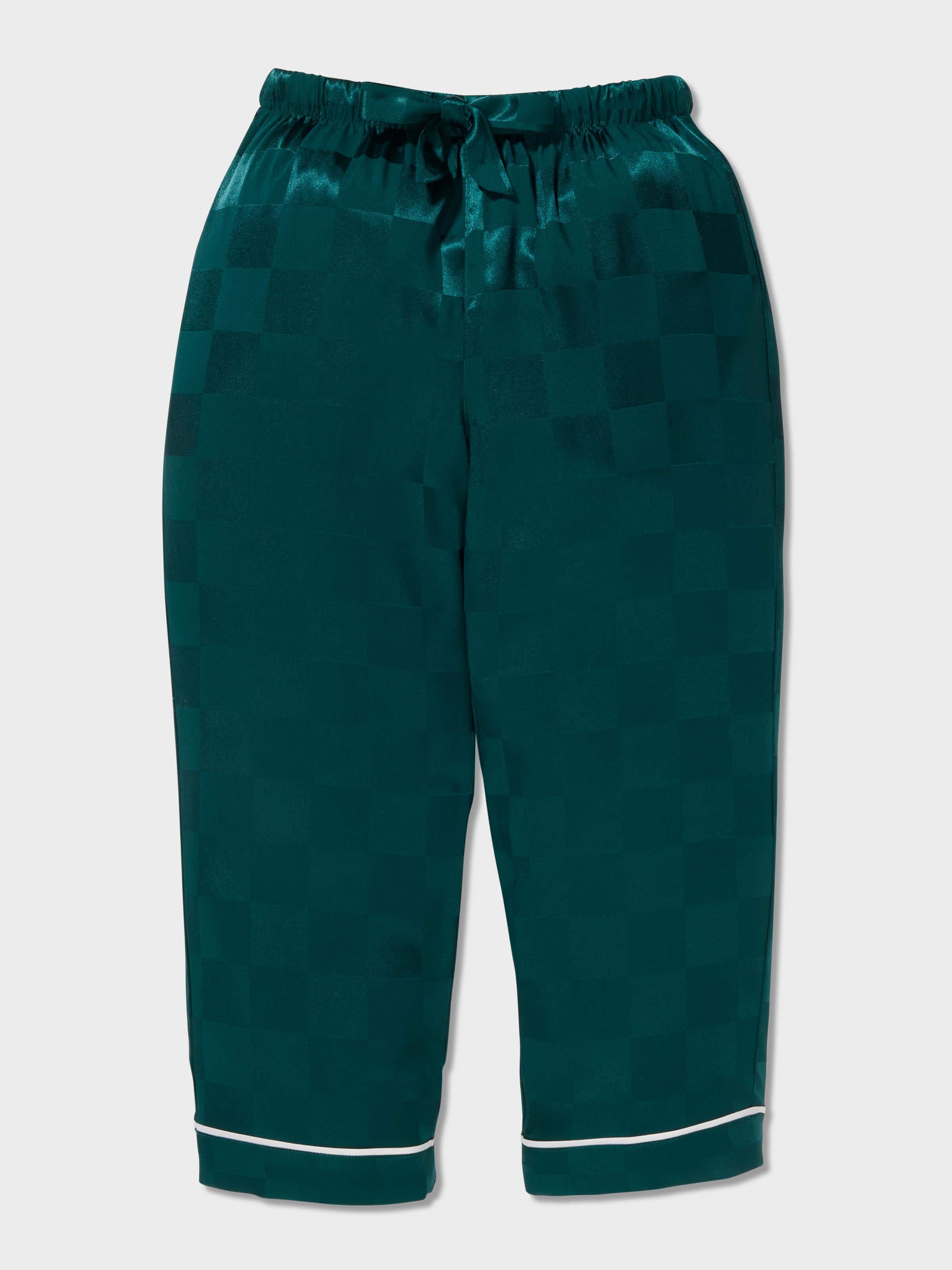Kids Jolly Green Satin Pj Set