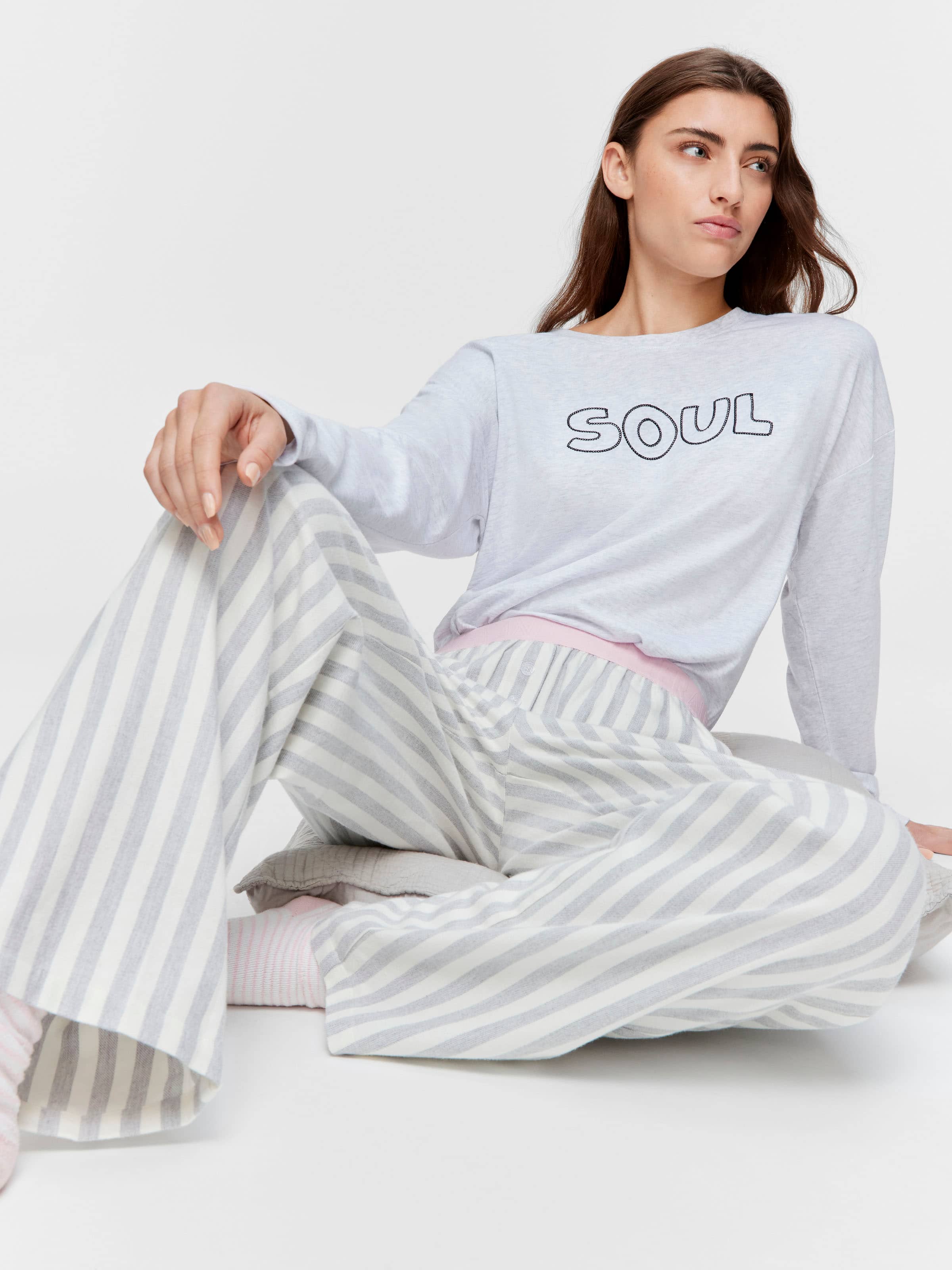 Stripe Flannelette Pj Bottom