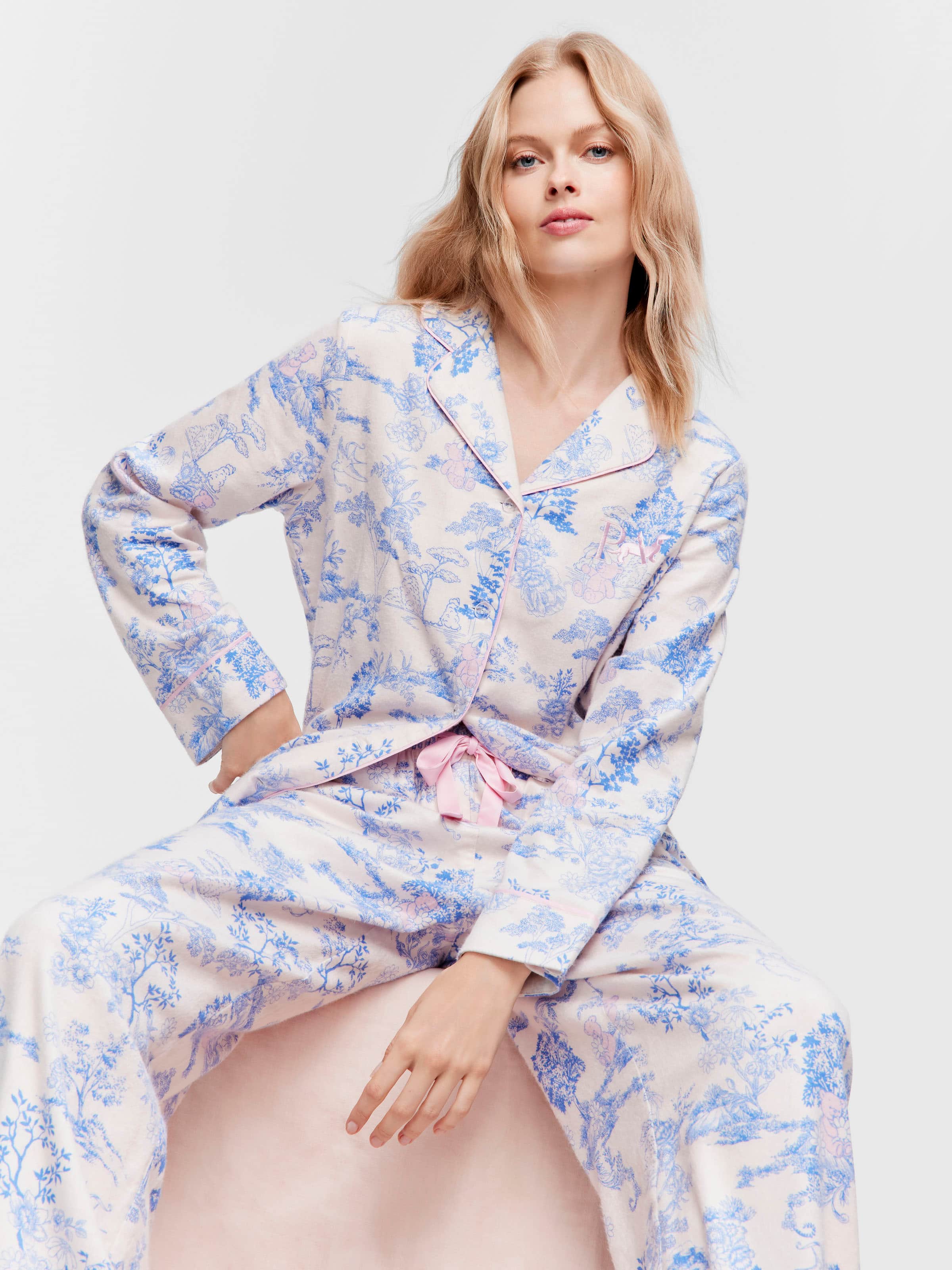 Toile Bamboo Flannelette Pj Set