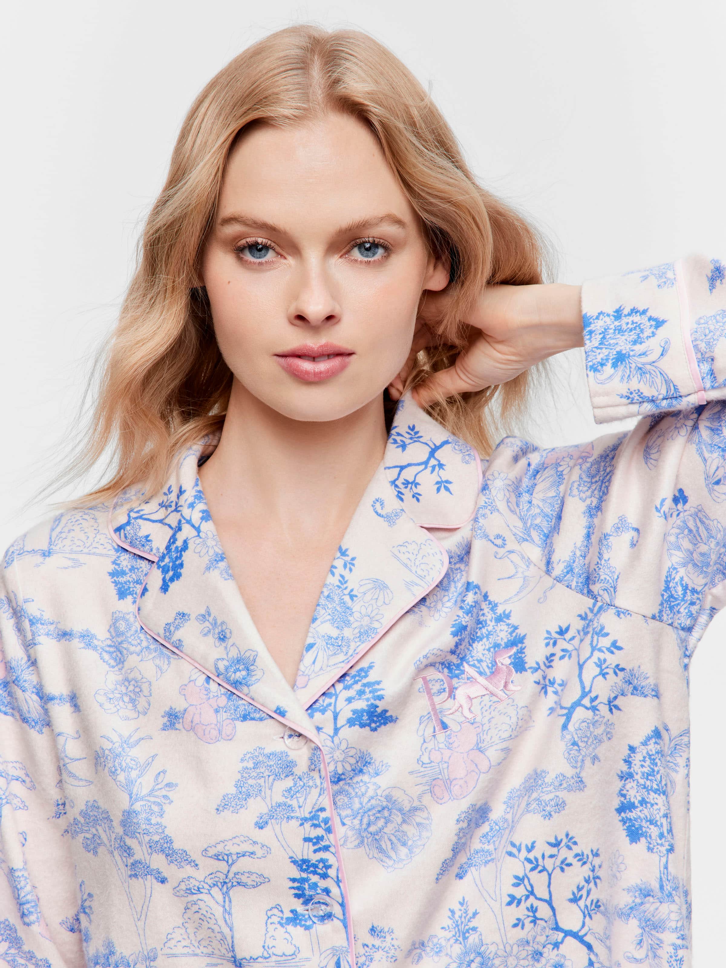 Toile Bamboo Flannelette Pj Set