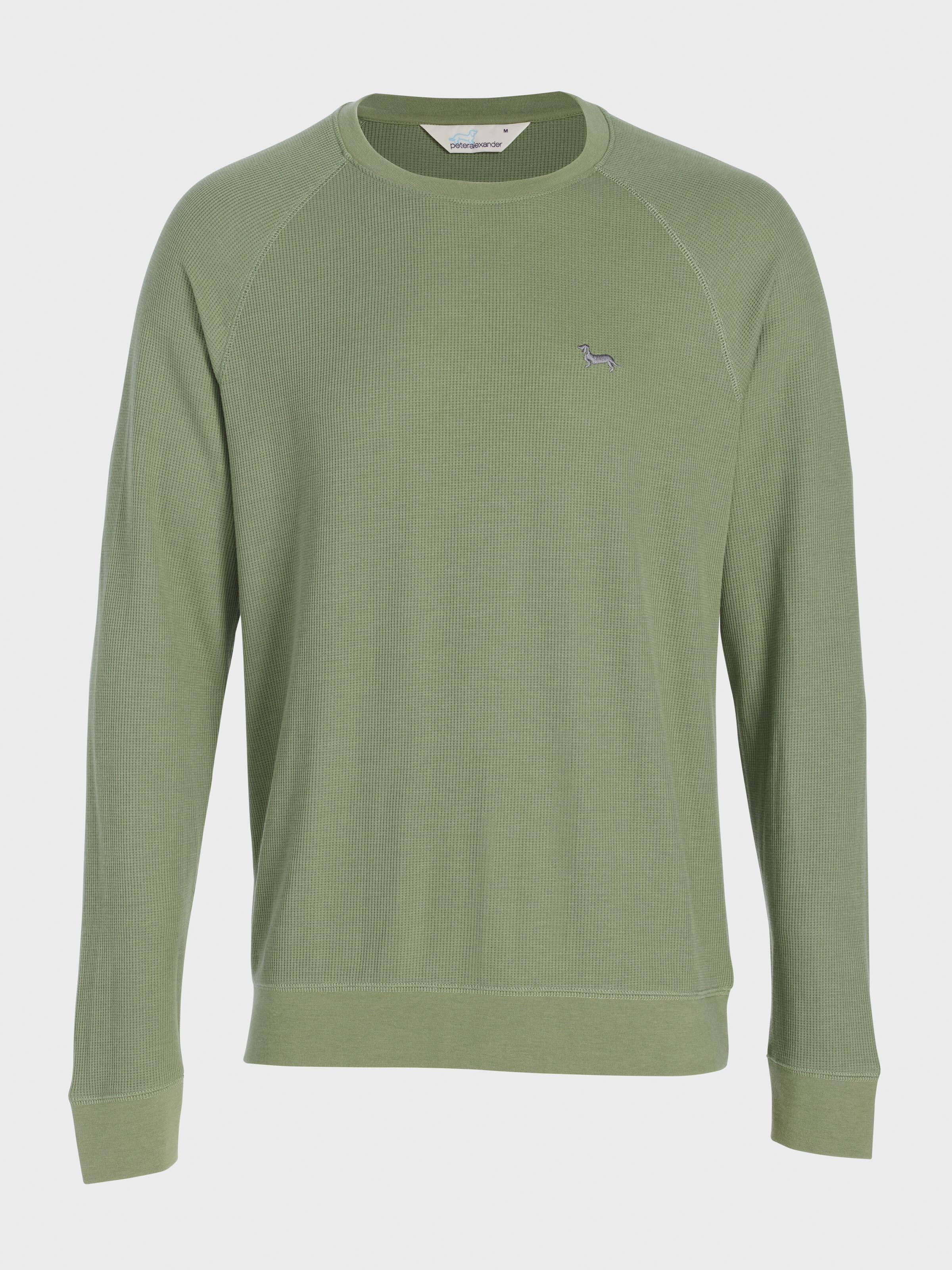 Image for Sage Waffle Long Sleeve Top from Peter Alexander