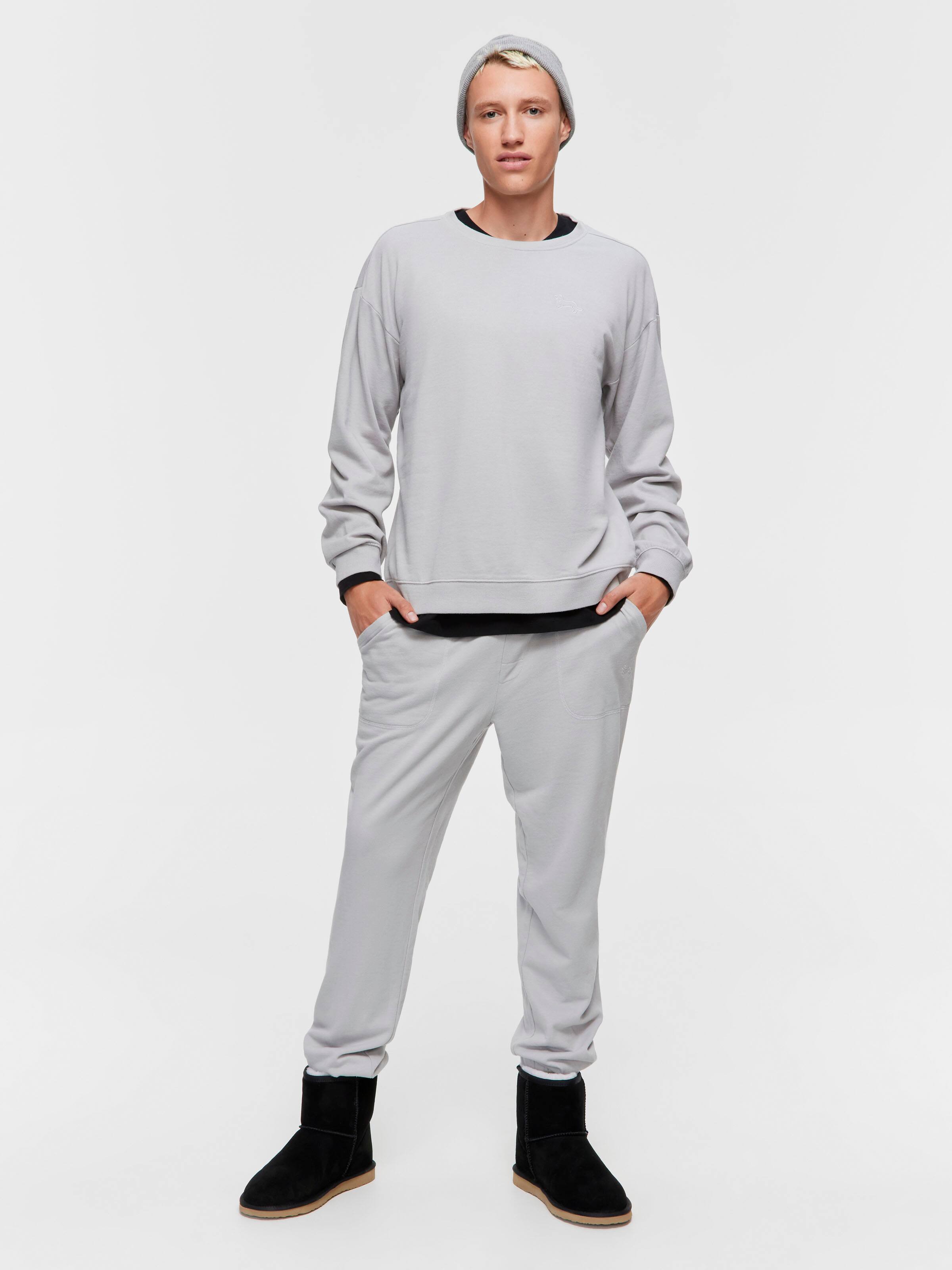 Grey Fleece Track Bottom