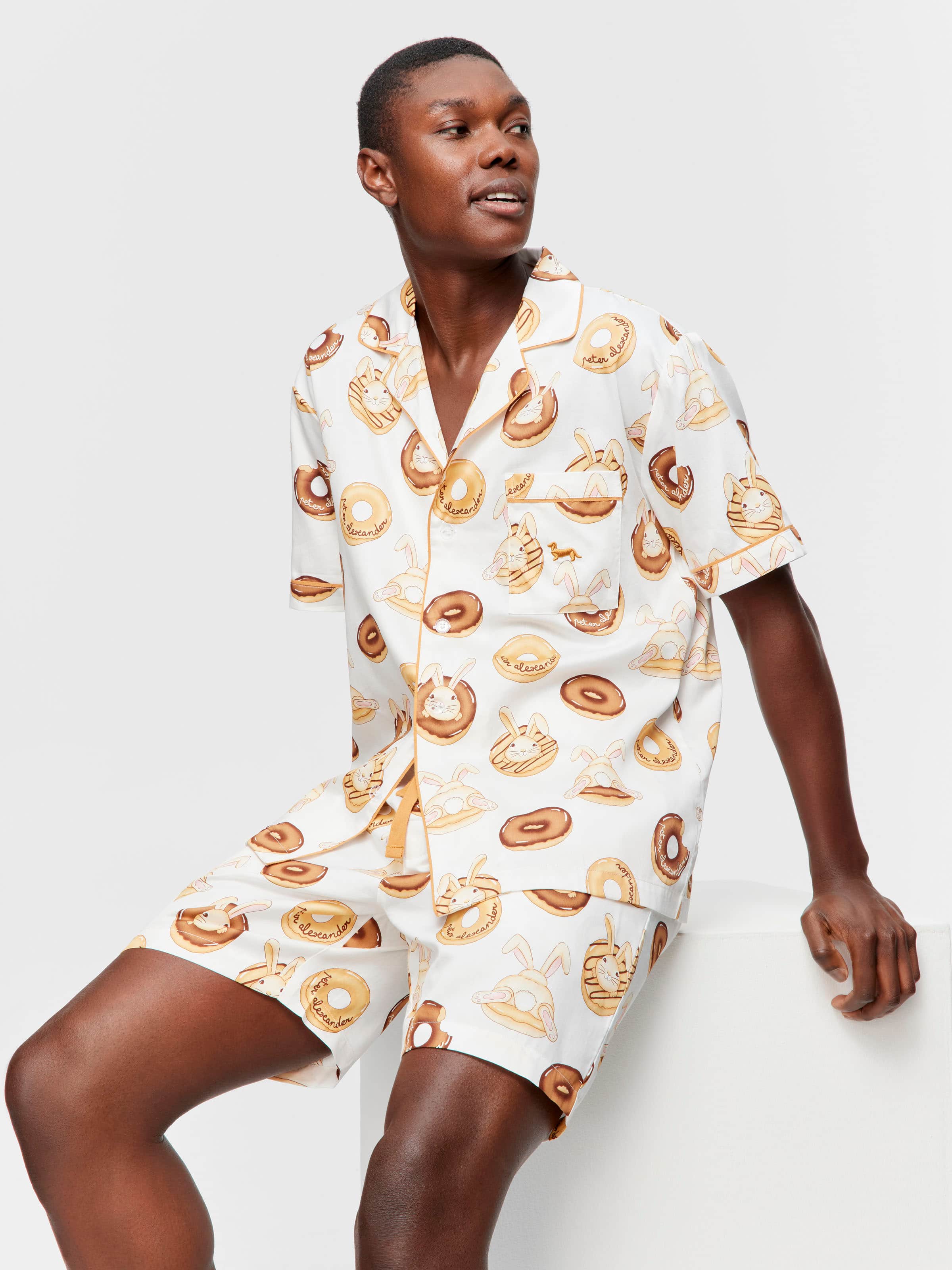 Donut Bunny Short Sleeve Pj Set