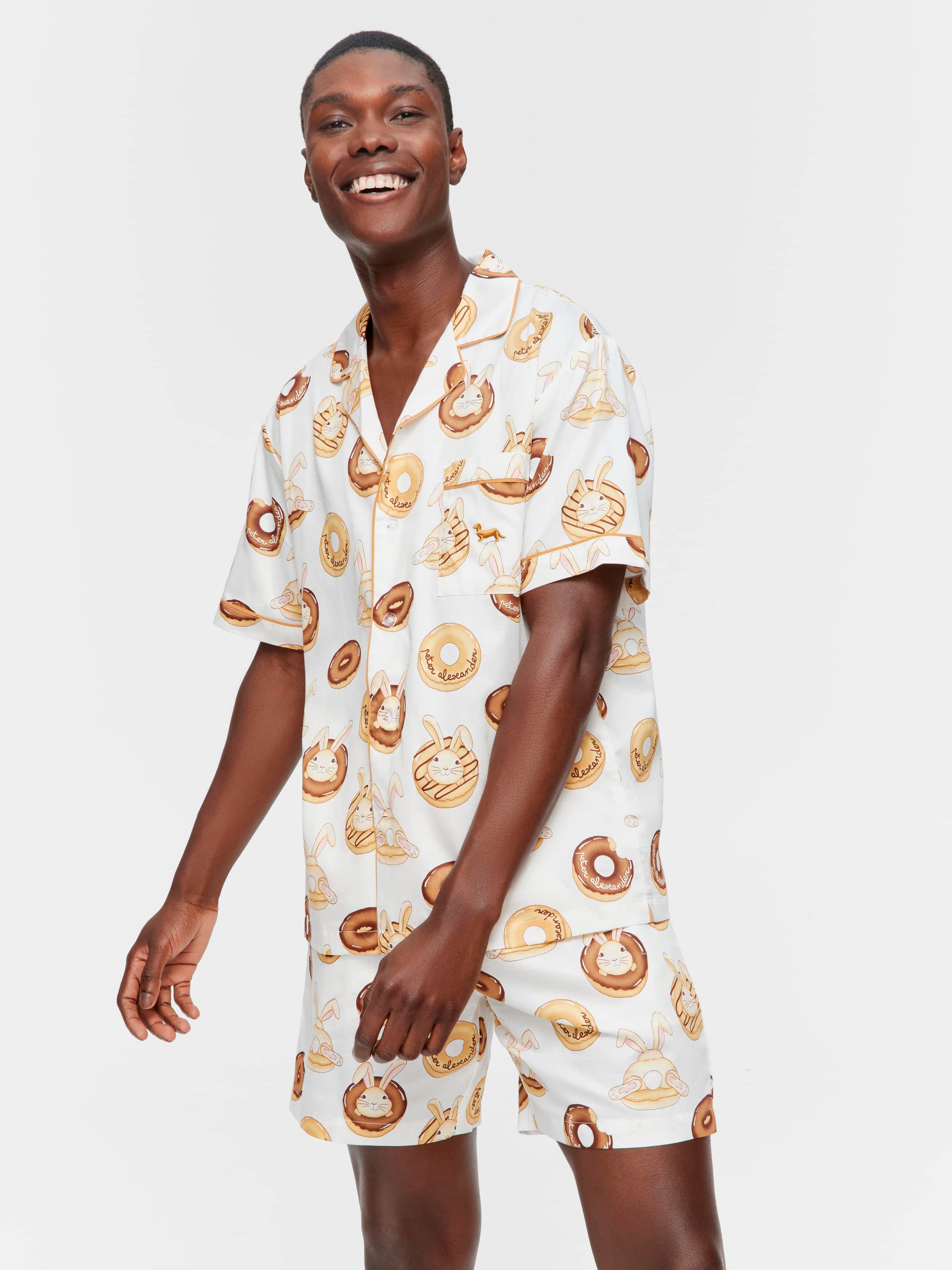 Donut Bunny Short Sleeve Pj Set