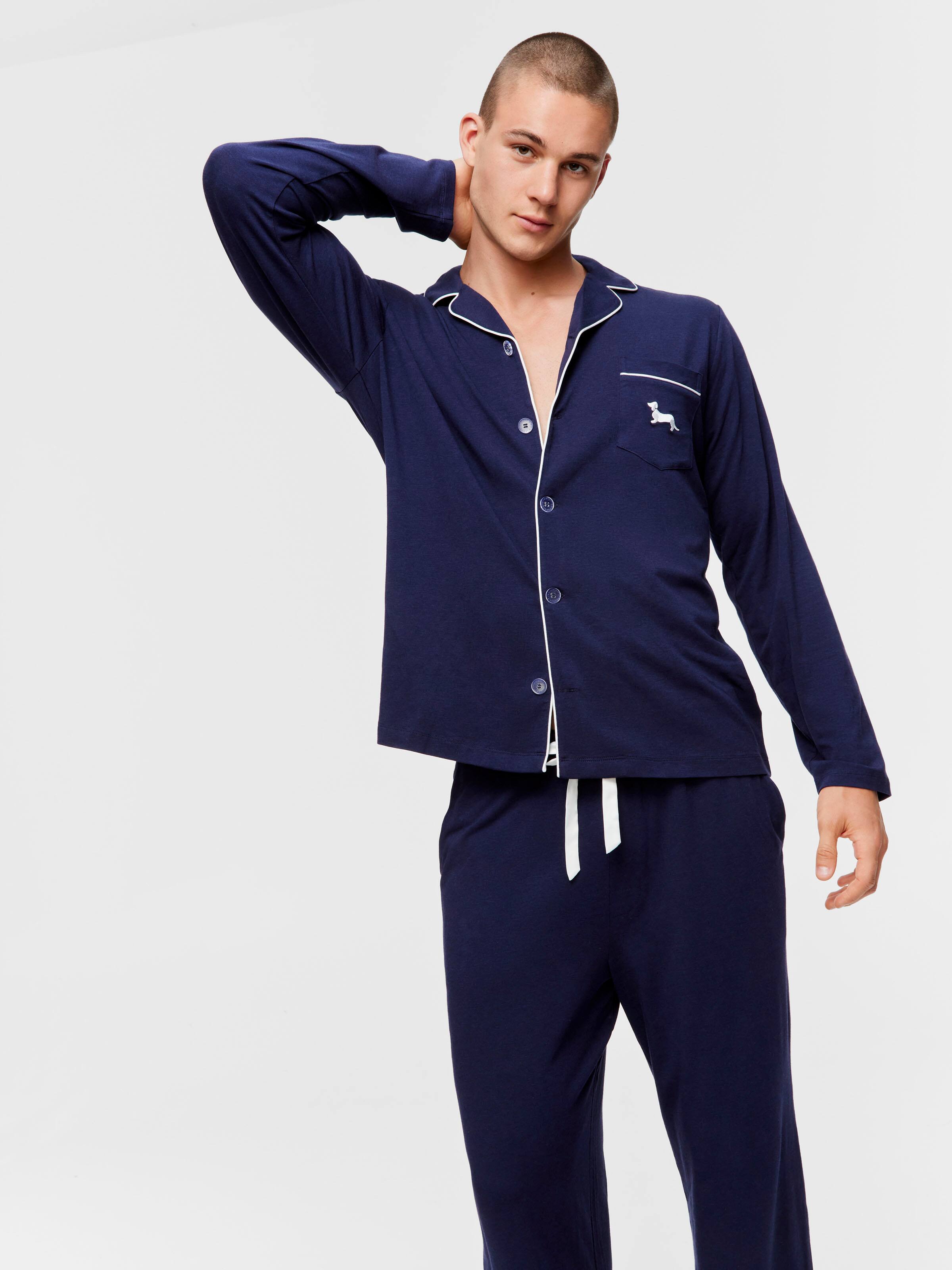 Navy Bamboo Long Sleeve Set