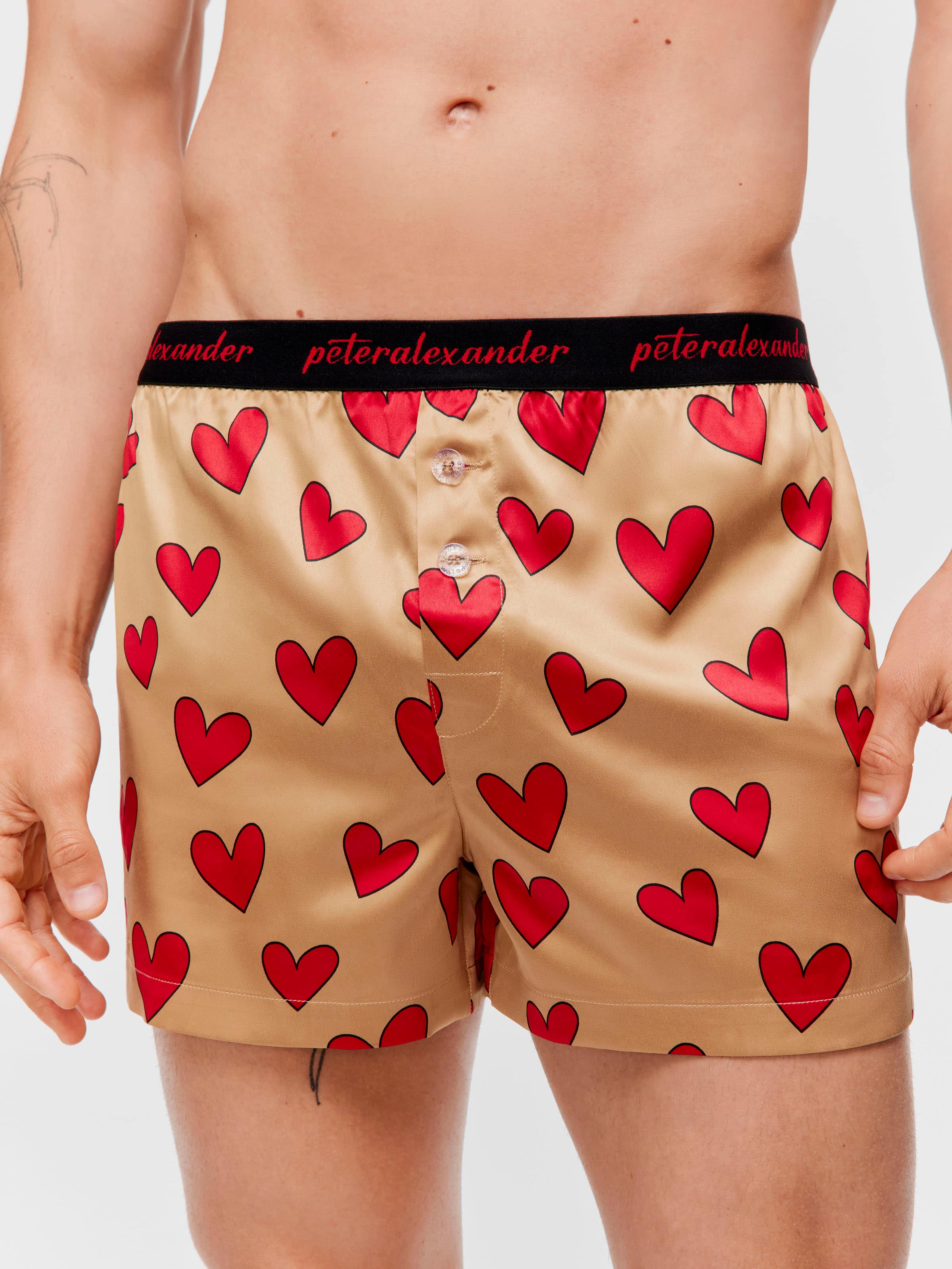Image for Satin Heart Boxer Short from Peter Alexander