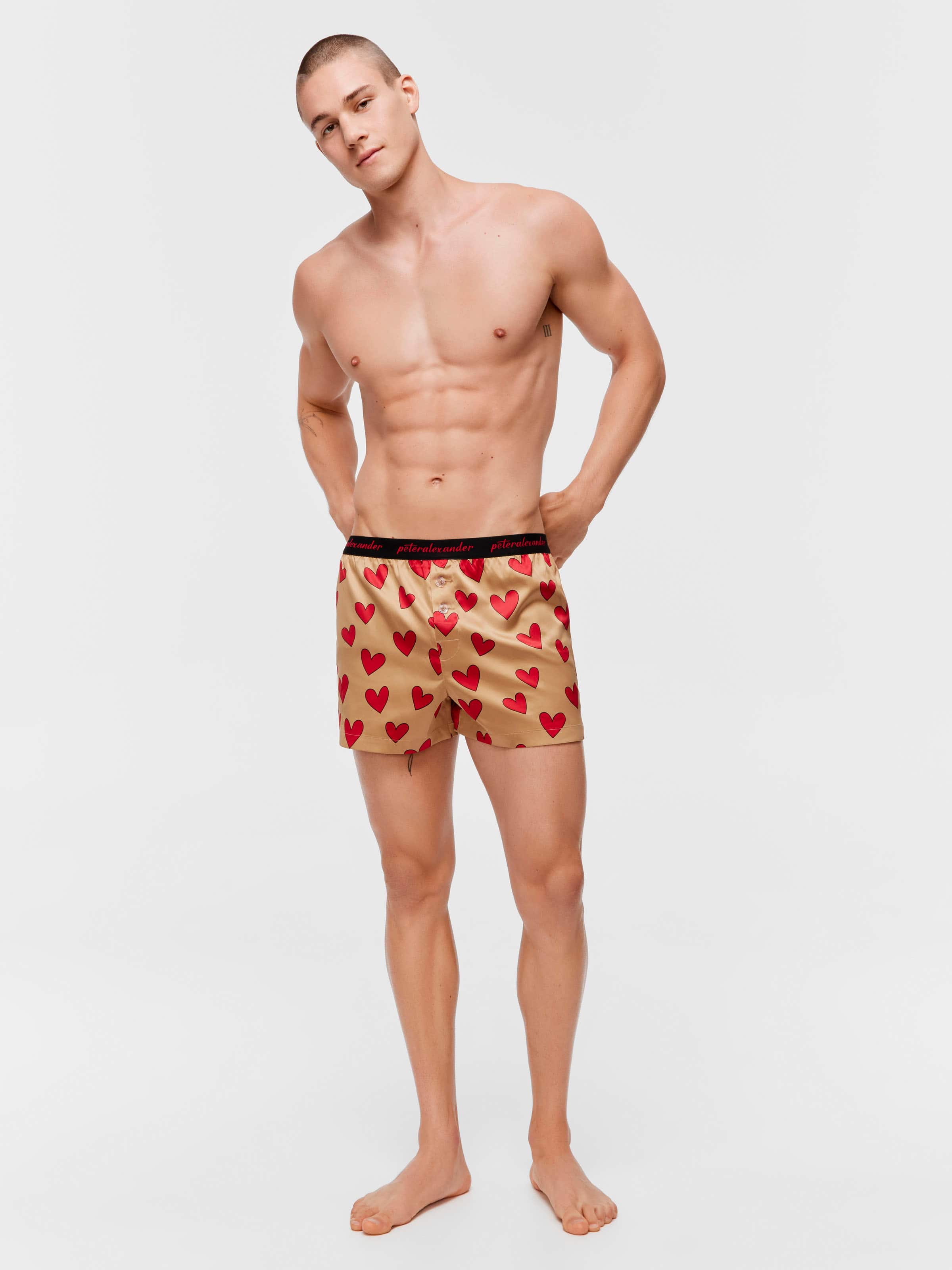 Image for Satin Heart Boxer Short from Peter Alexander