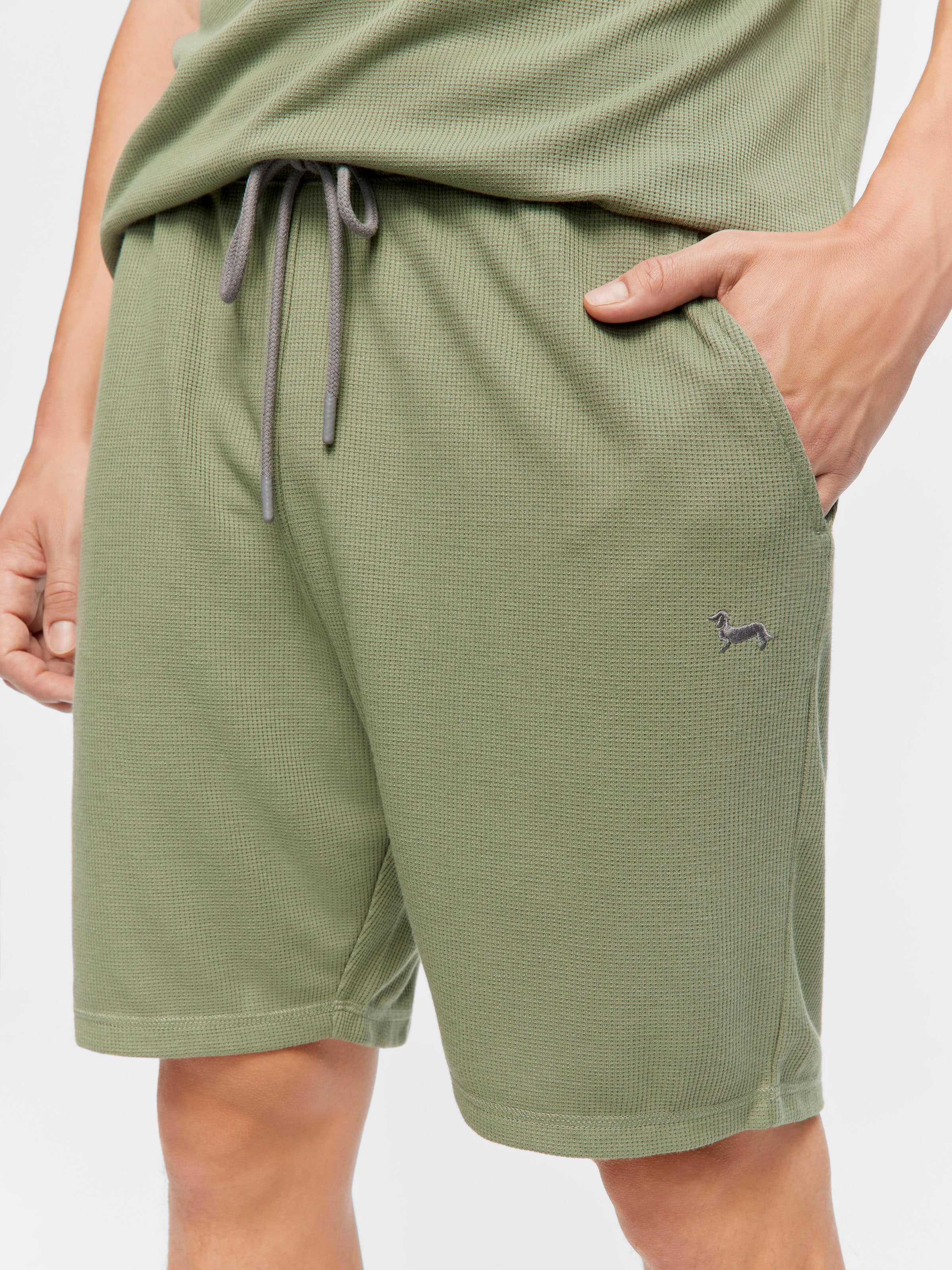 Image for Sage Waffle Mid Short from Peter Alexander
