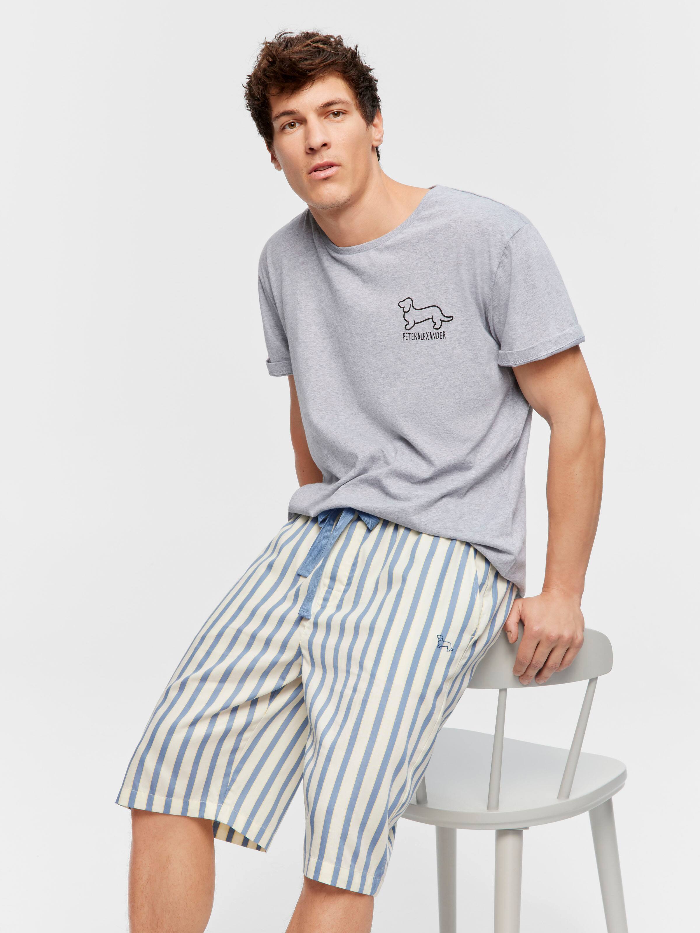 Blue Stripe Sleep Short