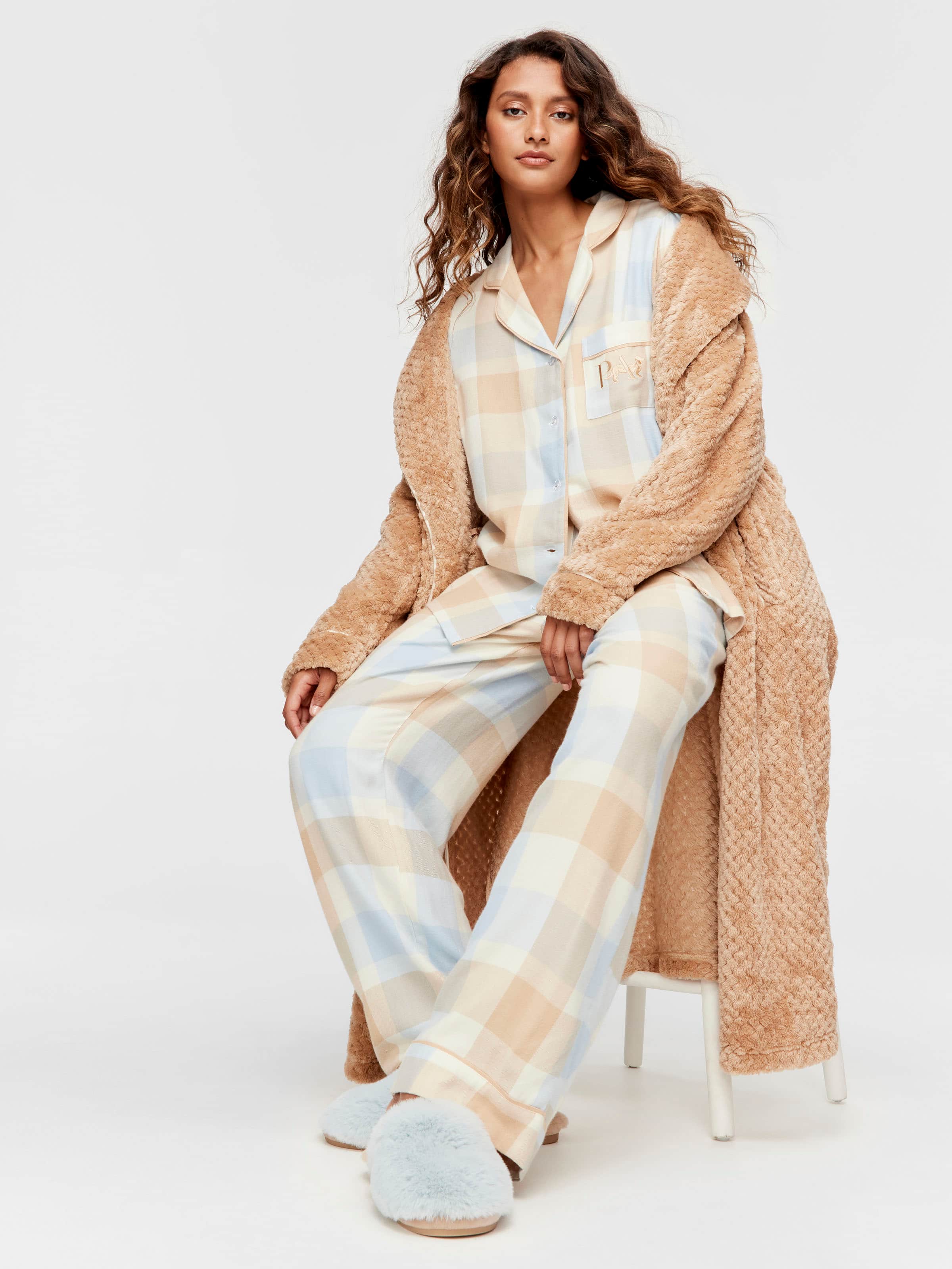 Buffalo Check Bamboo Flannelette Pj Set