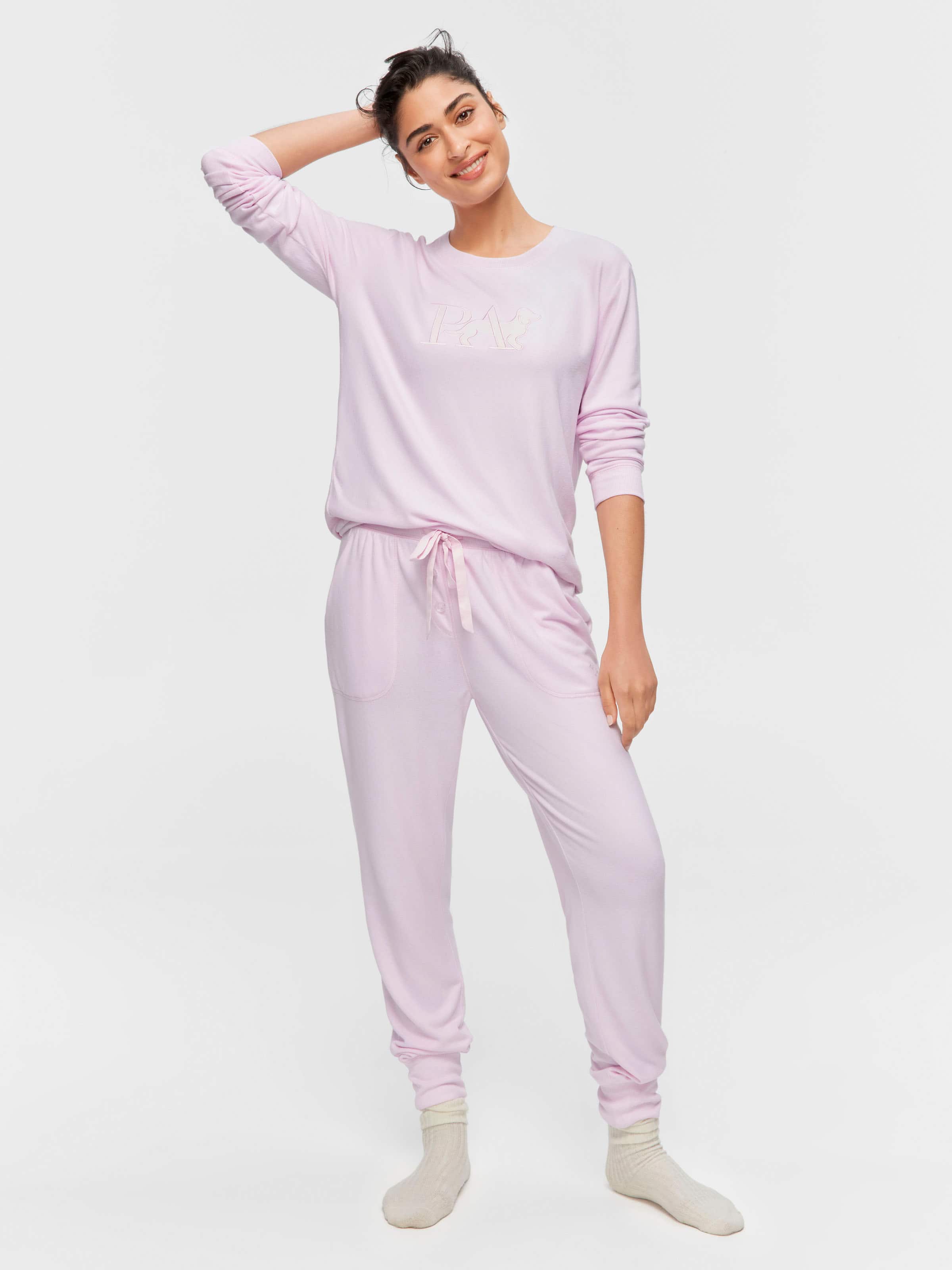 Pink Plush Easy Pj Ottom