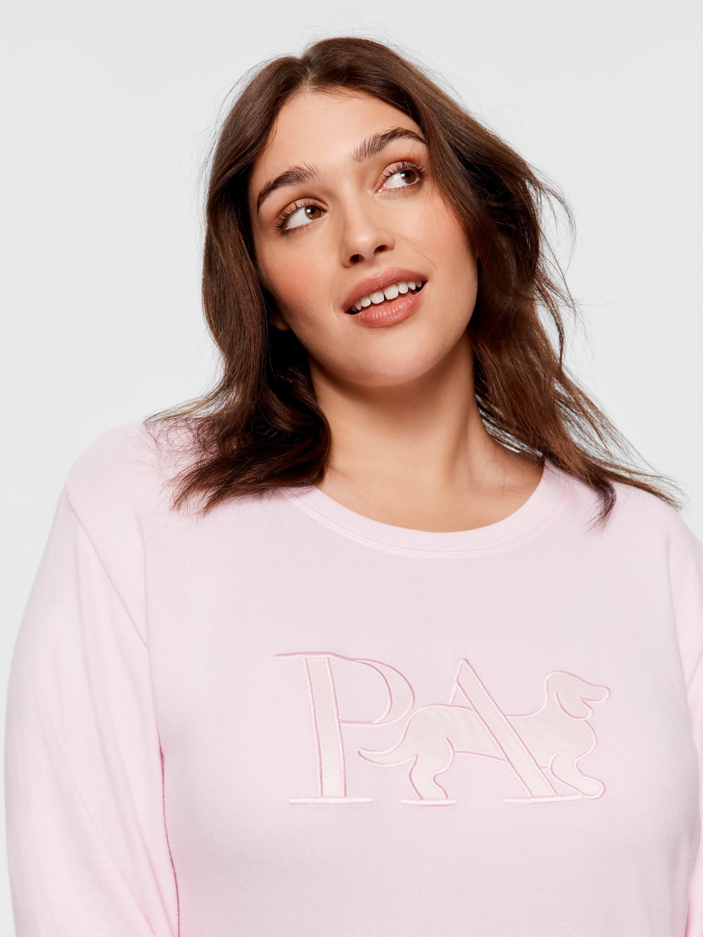 P.A. Plus Pink Plush Sweater Top