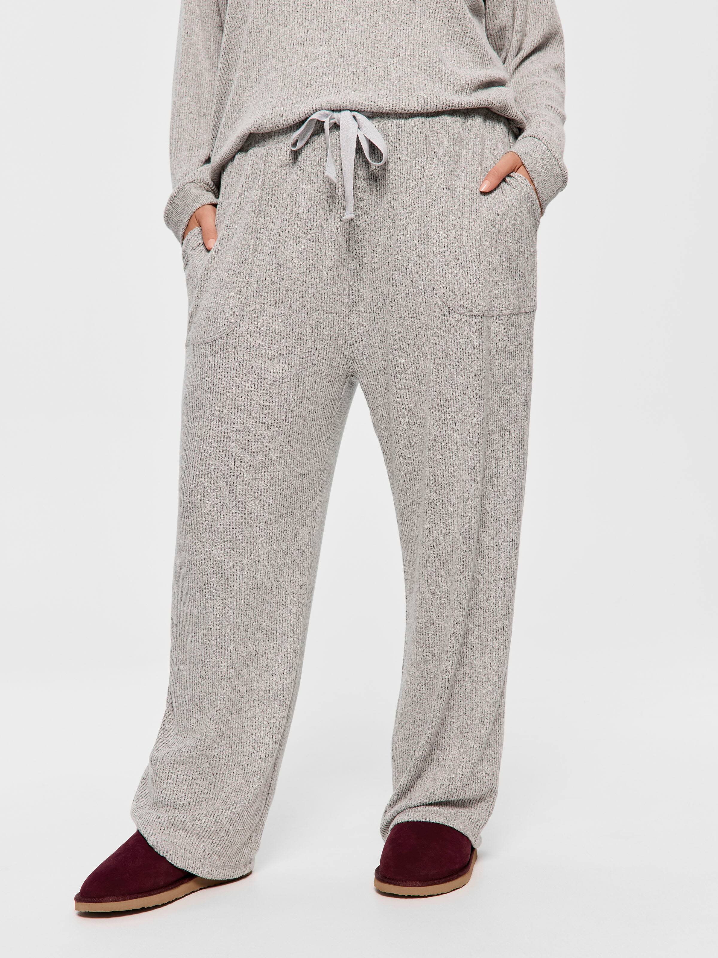 P.A. Plus Brushed Rib Straight Leg Pj Bottom