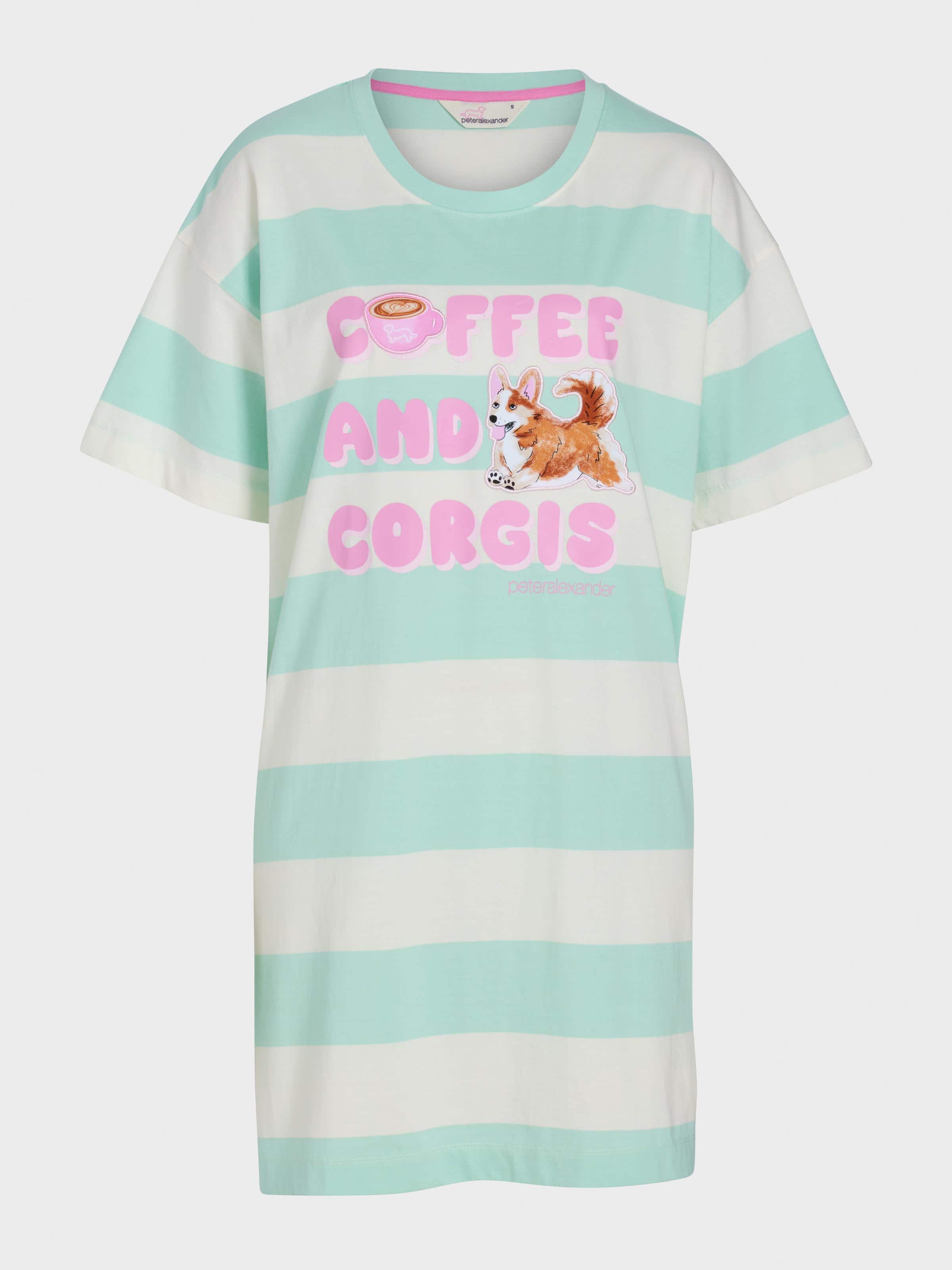 Image for Coffee And Corgi Nightdress from Peter Alexander