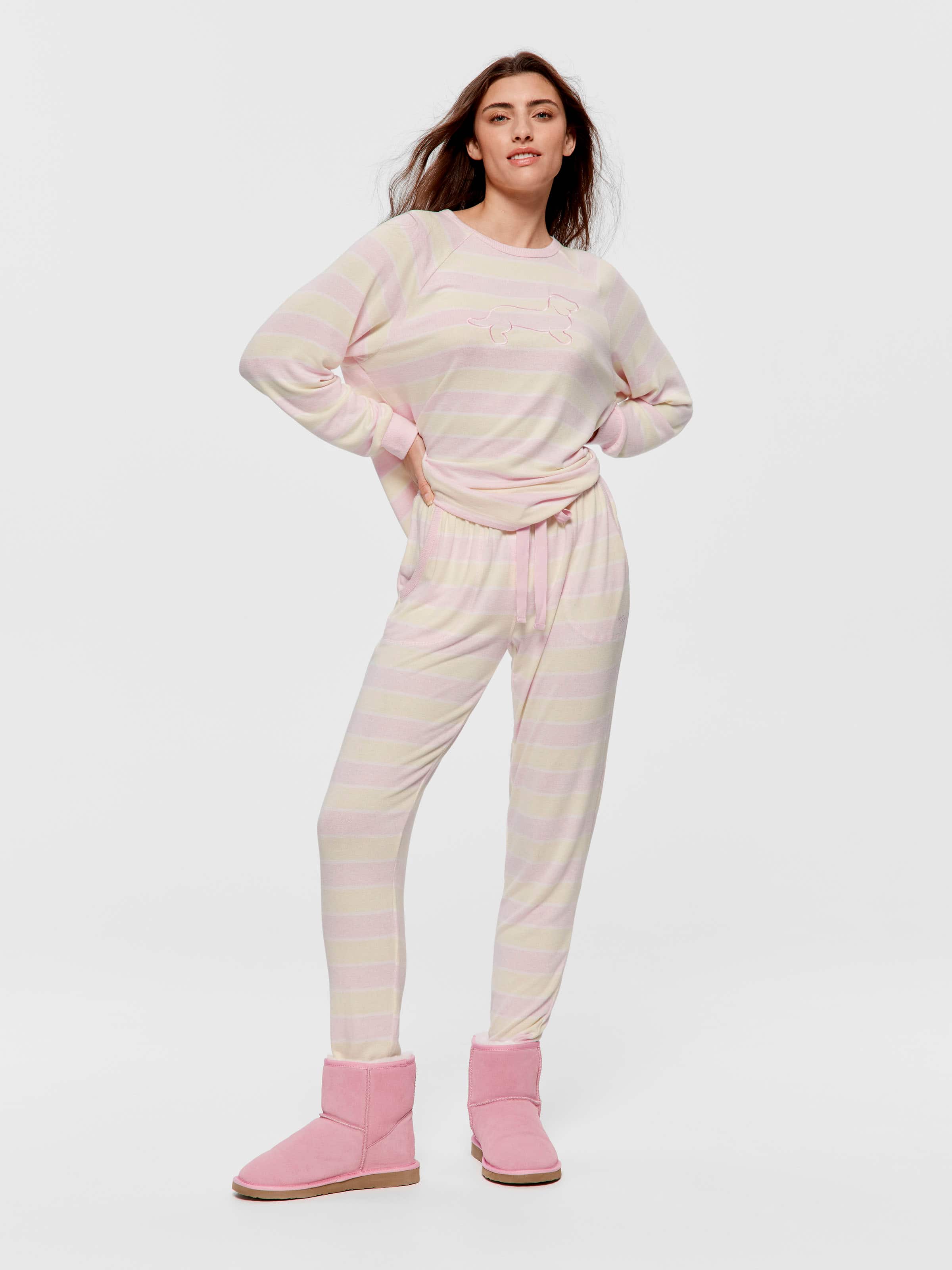 Pastel Fuzzy Pj Bottom