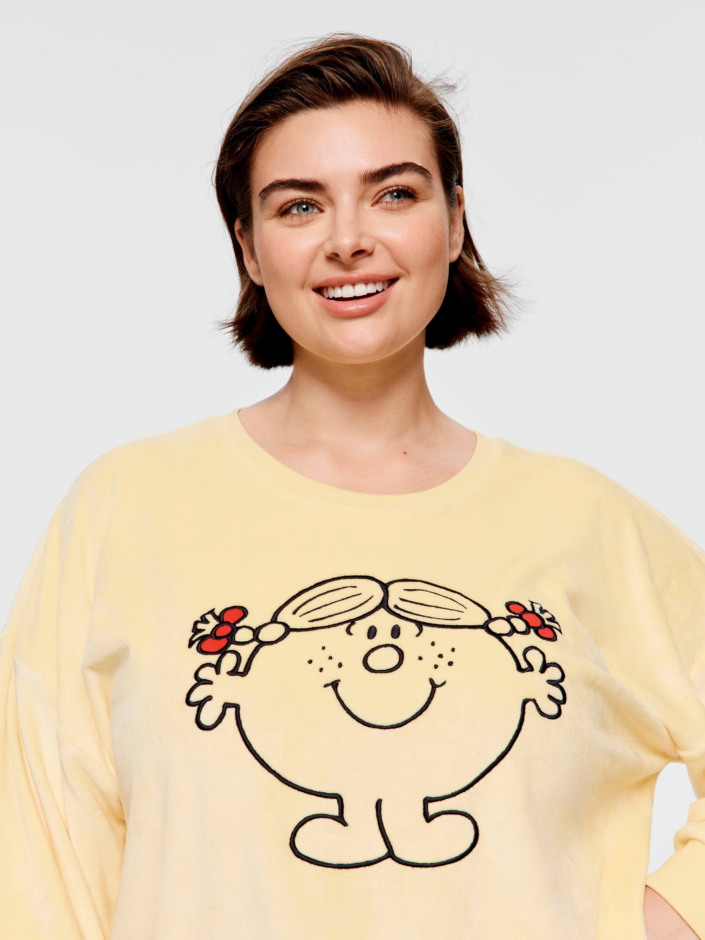 P.A. Plus Little Miss Sunshine Fluffy Sweater Top