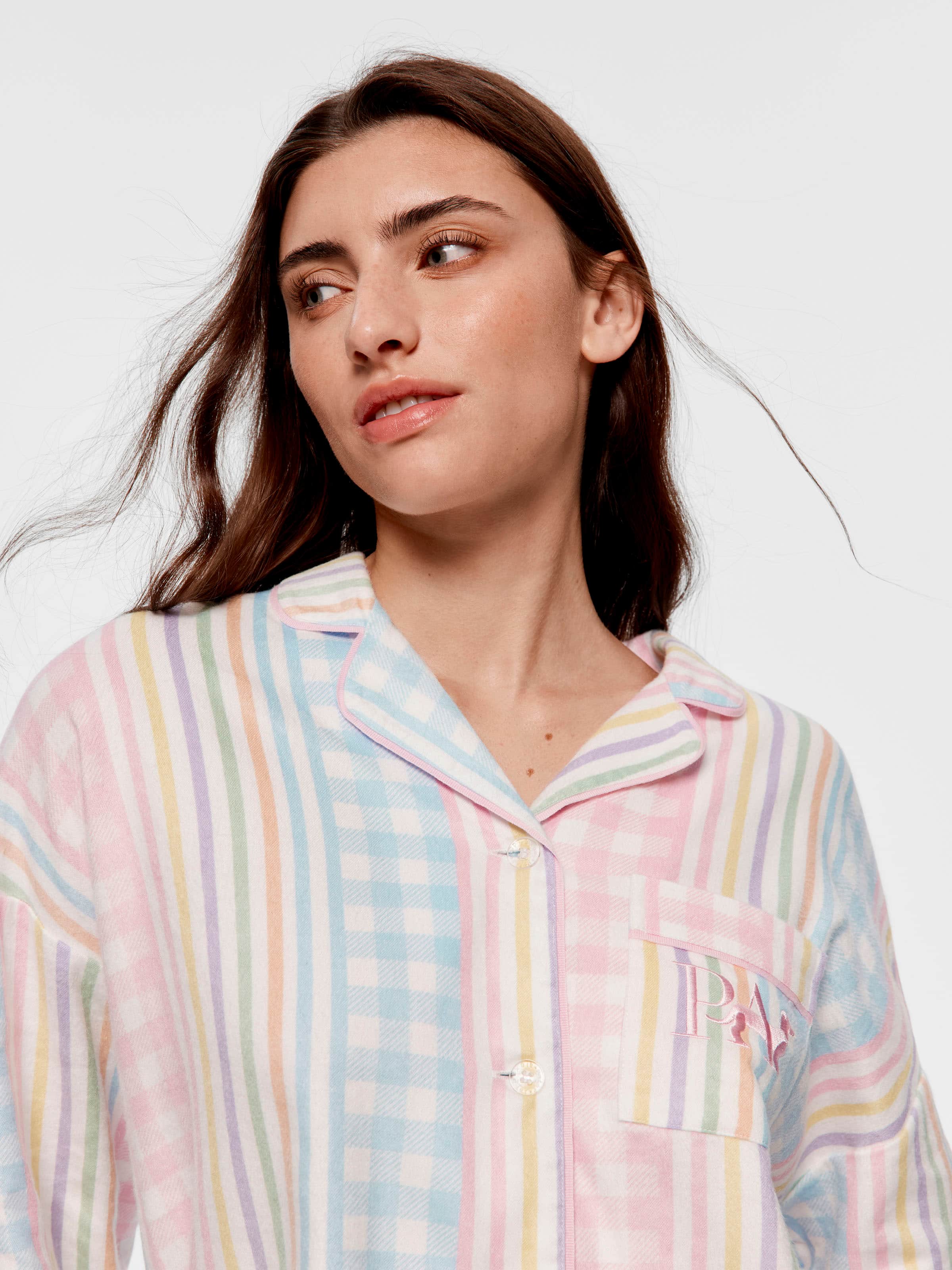 Penny Gingham Stripe Pj Set