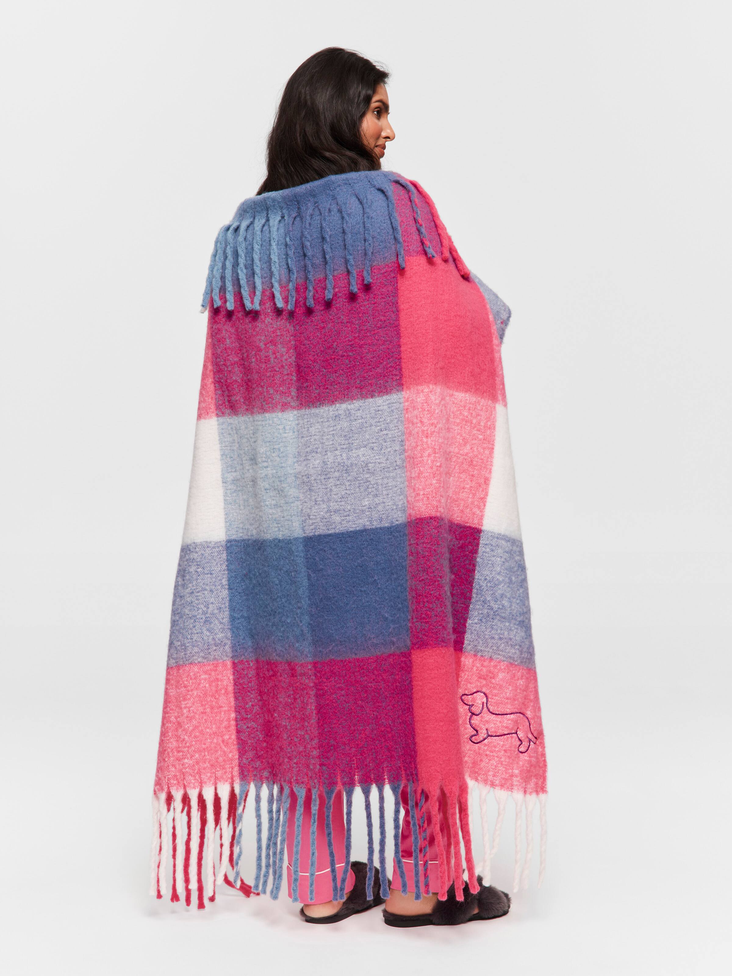 Check Knit Blanket