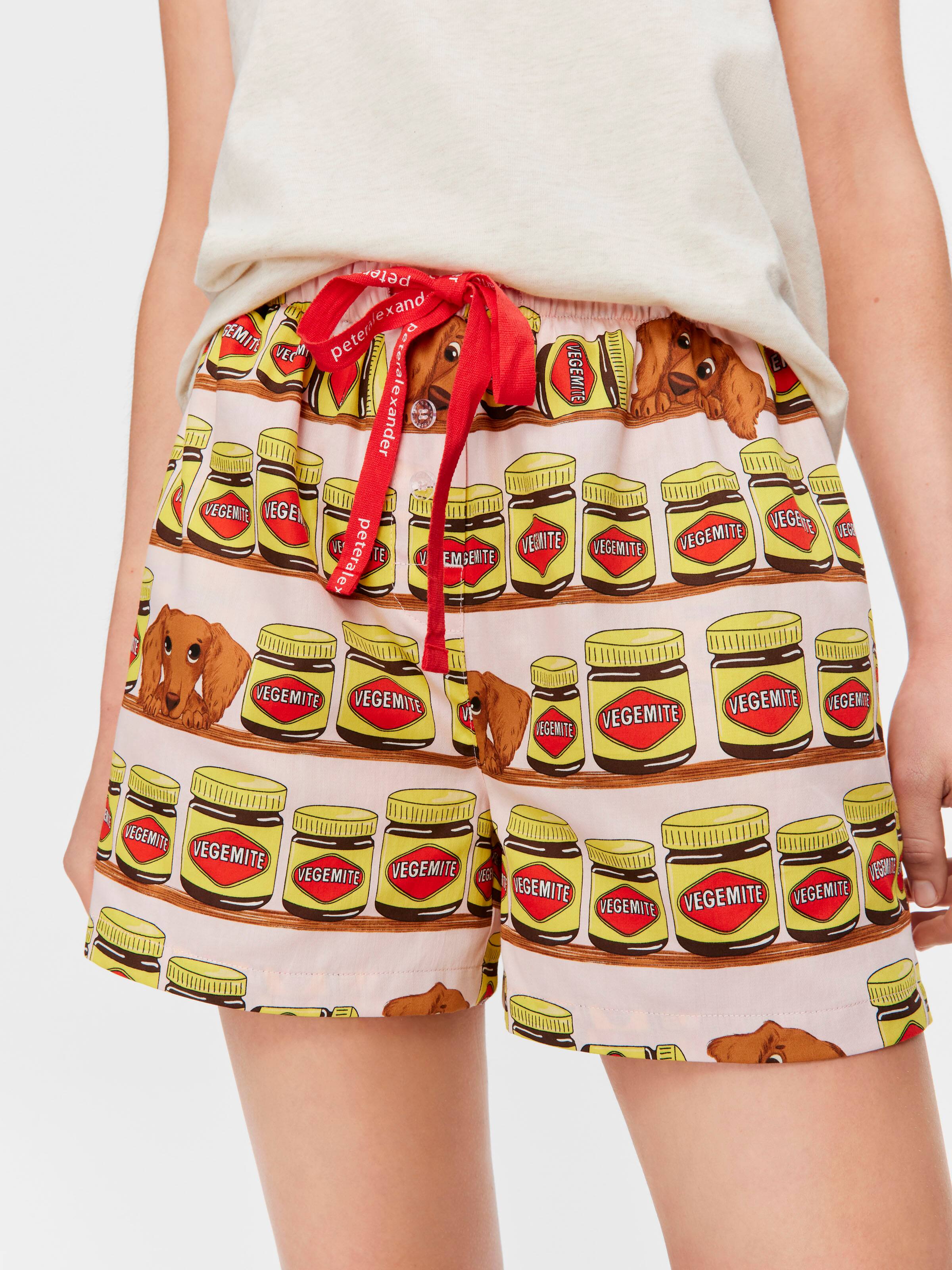 Vegemite 100% Cotton Mid Short