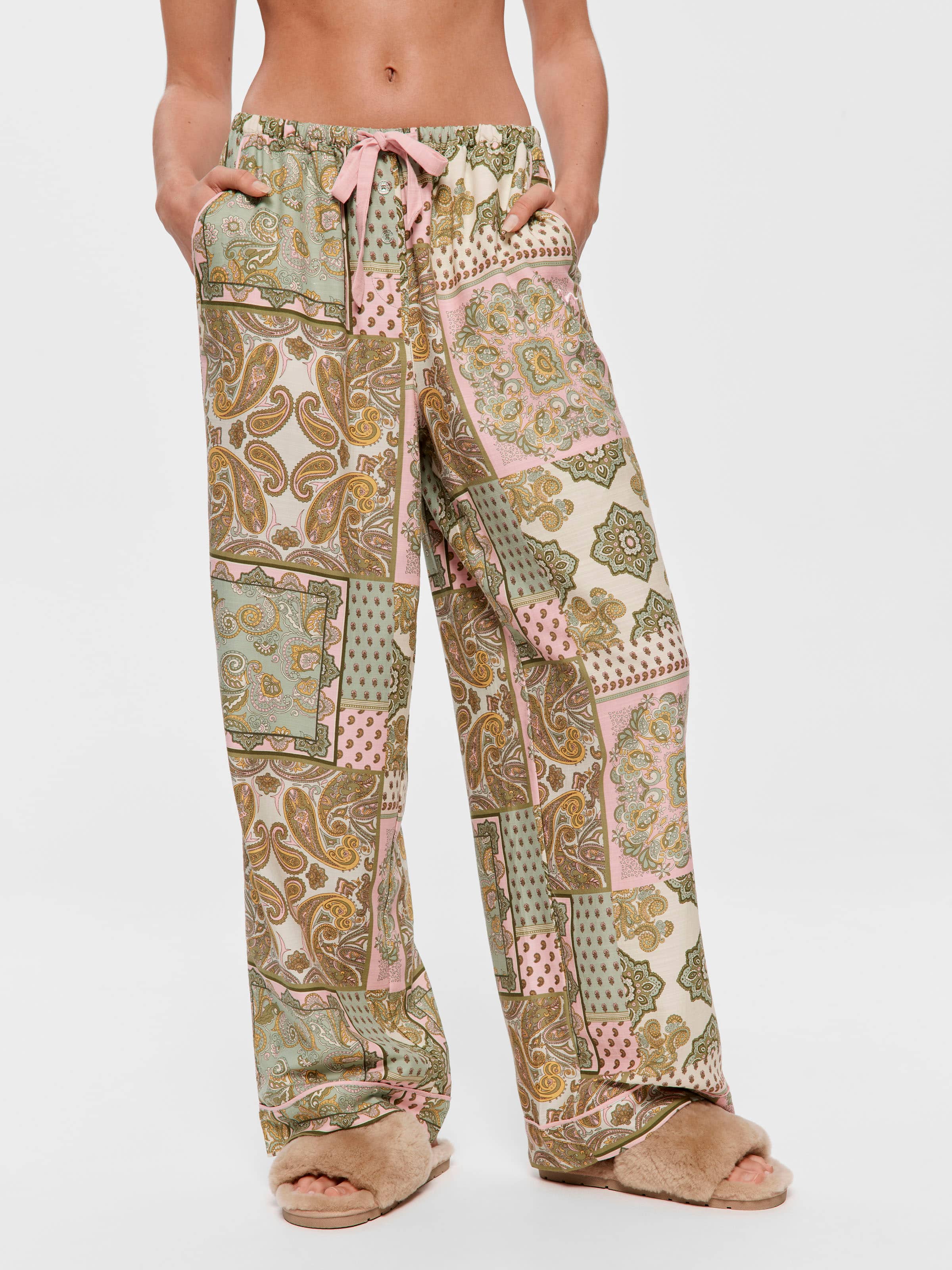 Paisley Wide Leg Pj Bottom